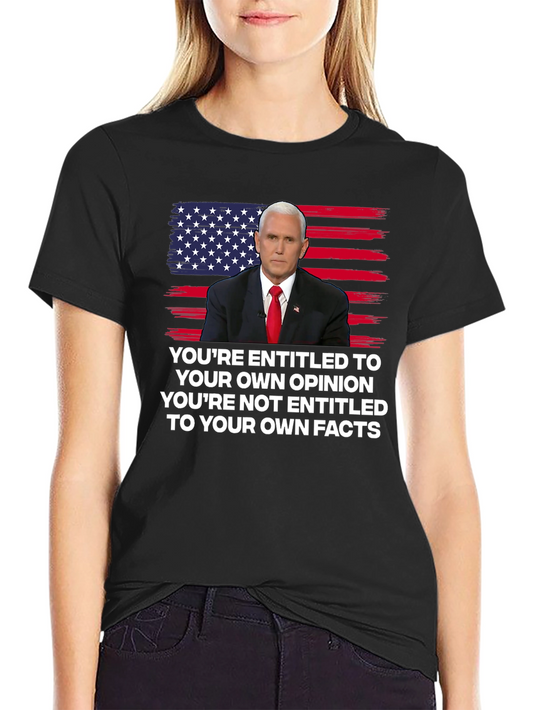 Camiseta con Diseño Pence y Bandera Americana