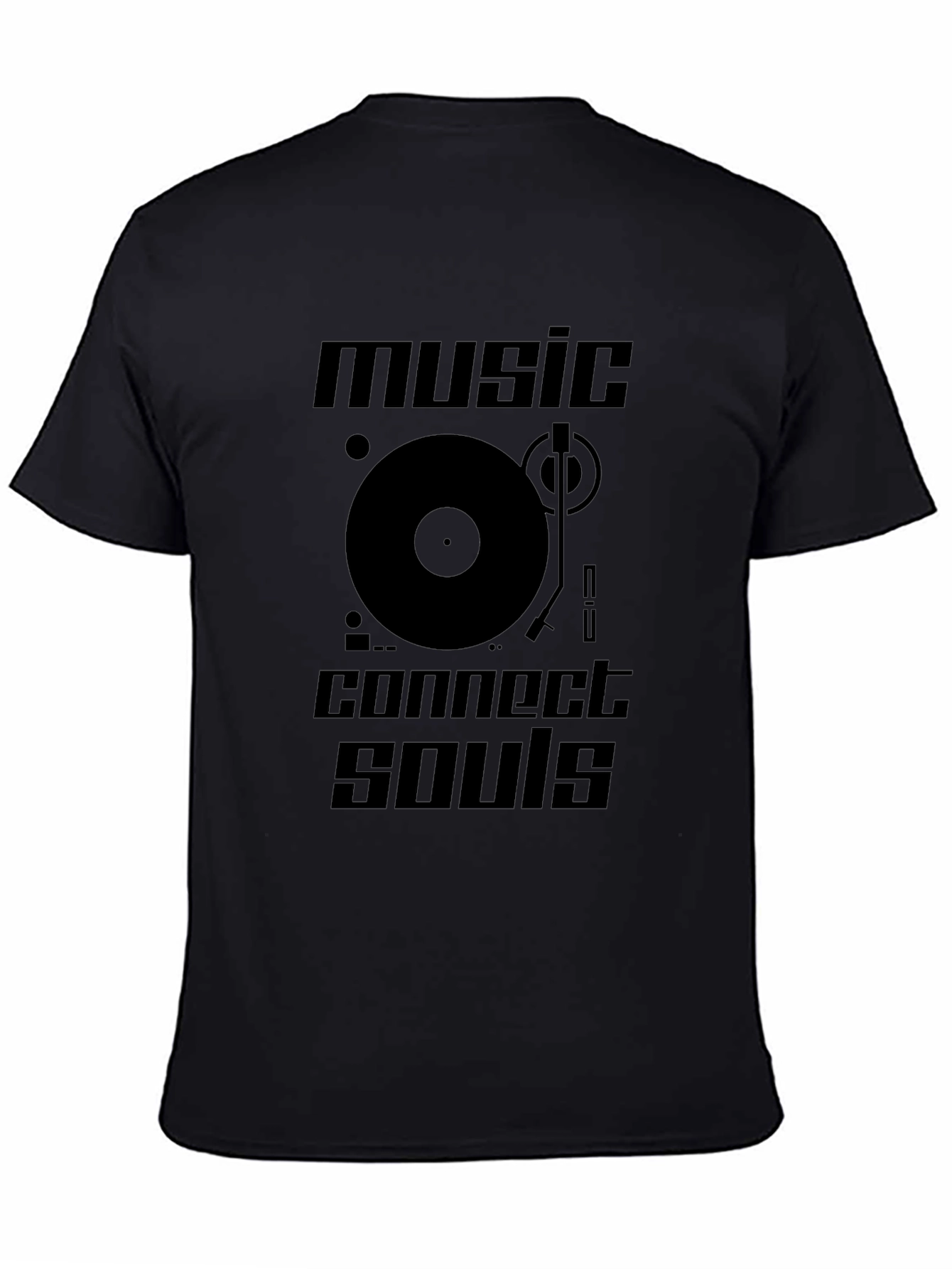 Camiseta Negra Music Connect Souls
