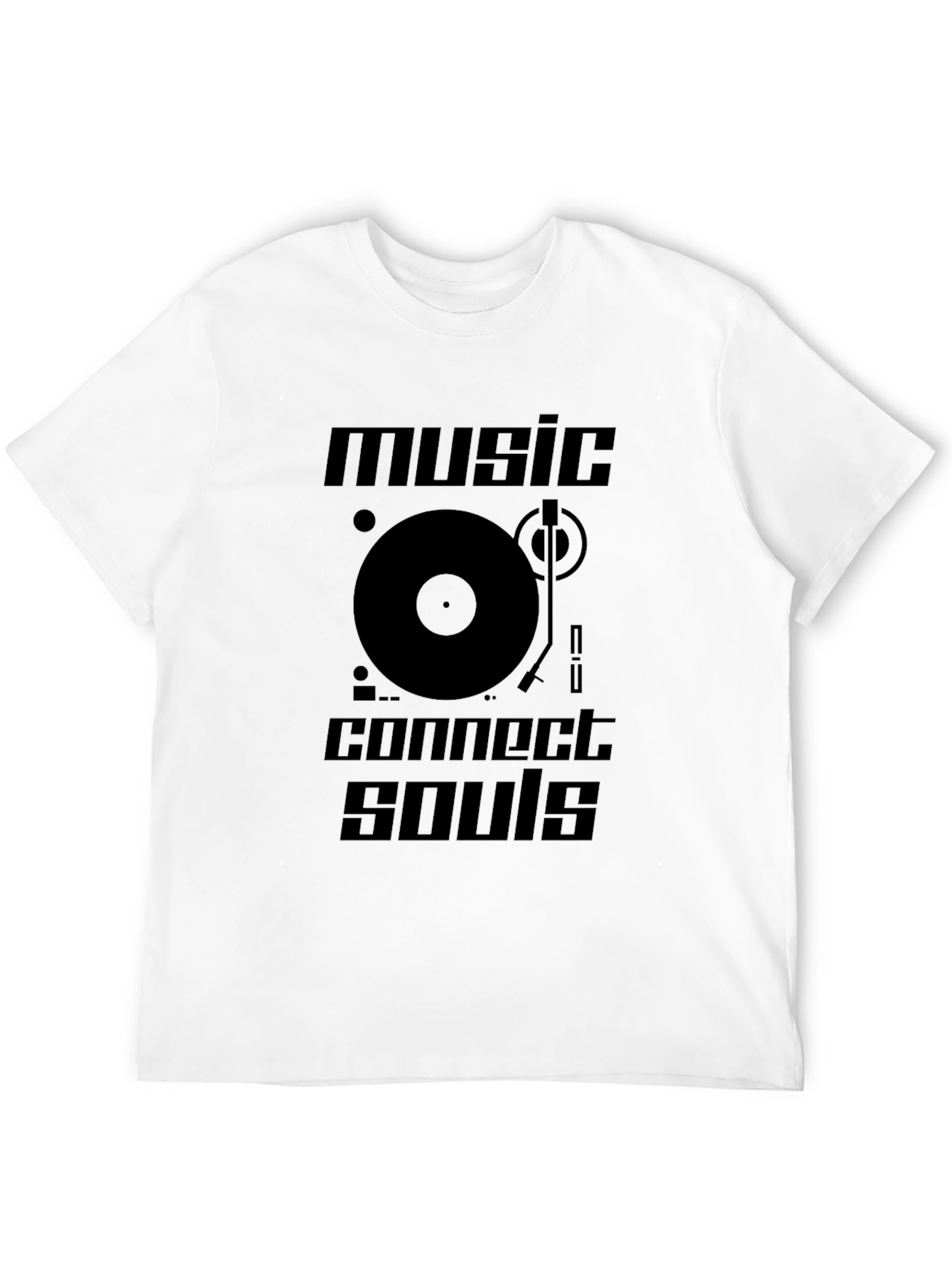 Camiseta Negra Music Connect Souls