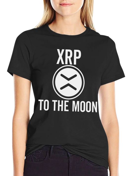 Camiseta Negra XRP To The Moon