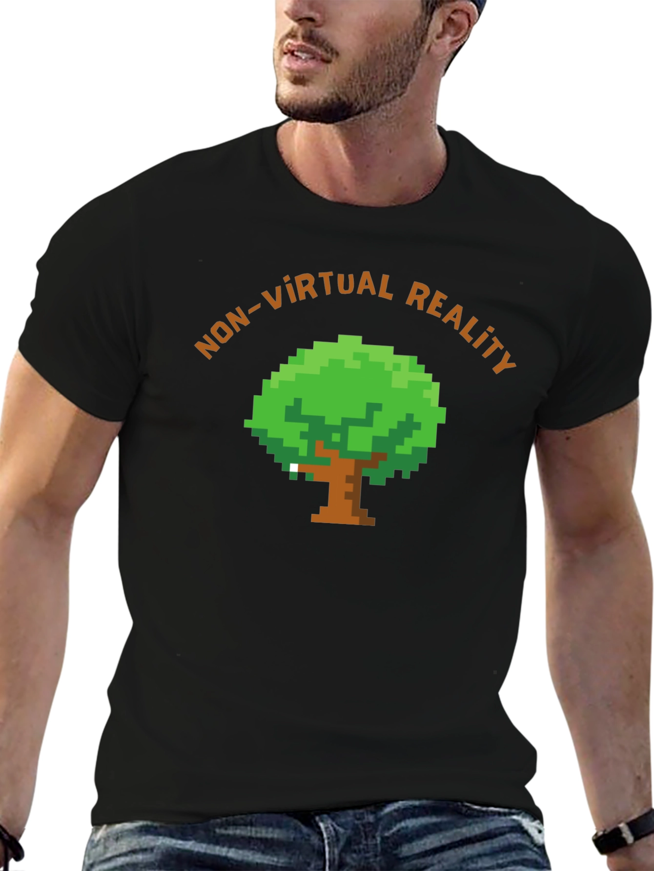 Camiseta No Realidad Virtual Pixelada