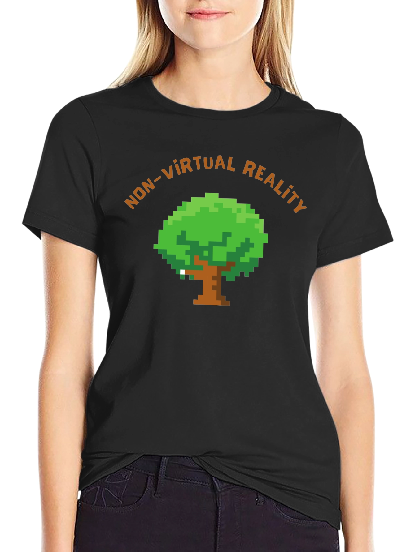 Camiseta No Realidad Virtual Pixelada