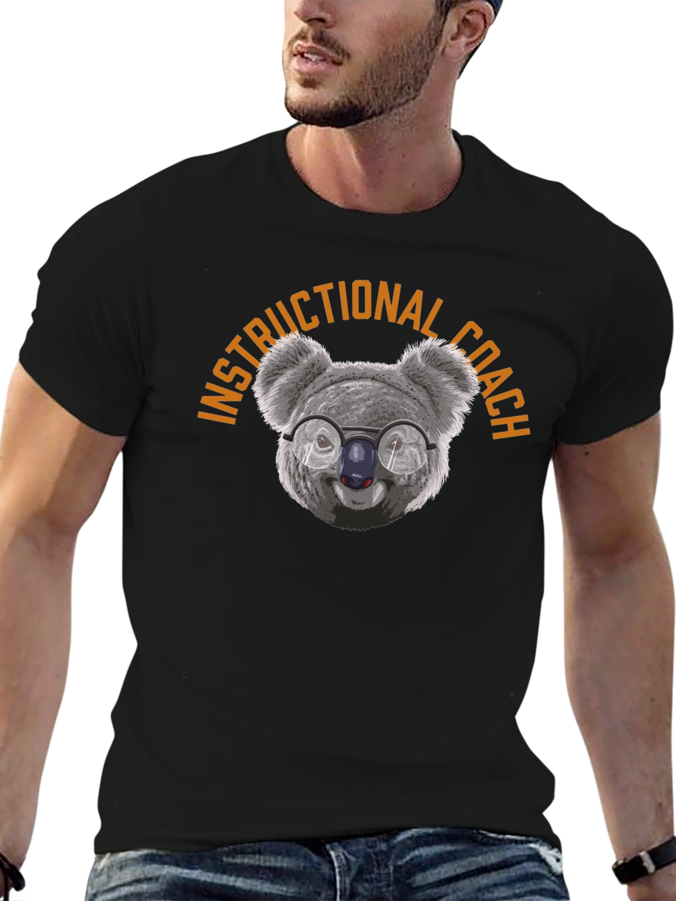 Camiseta Negra Coach Educacional Koala