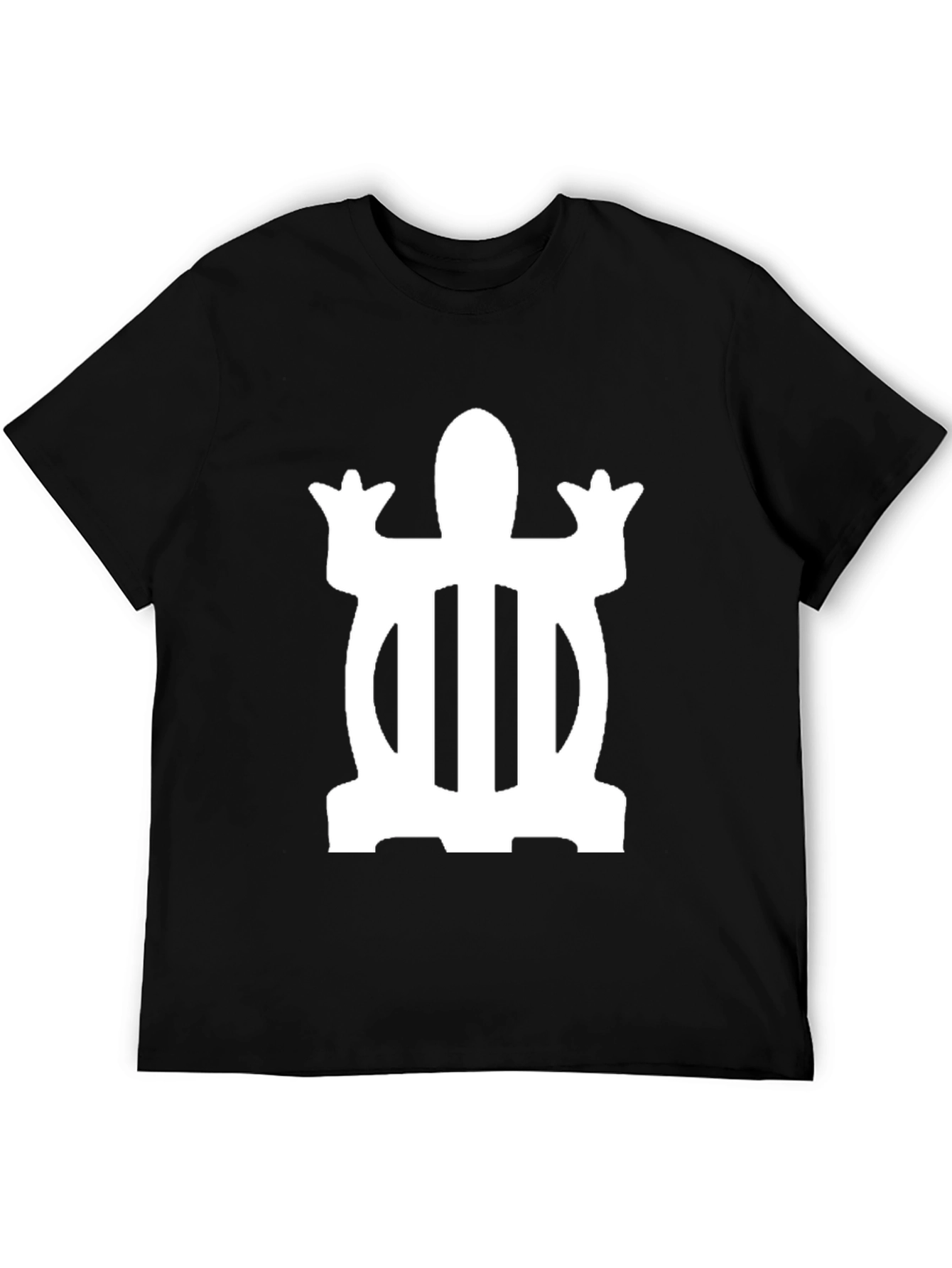 Camiseta Negra con Adinkra Dwennimmen