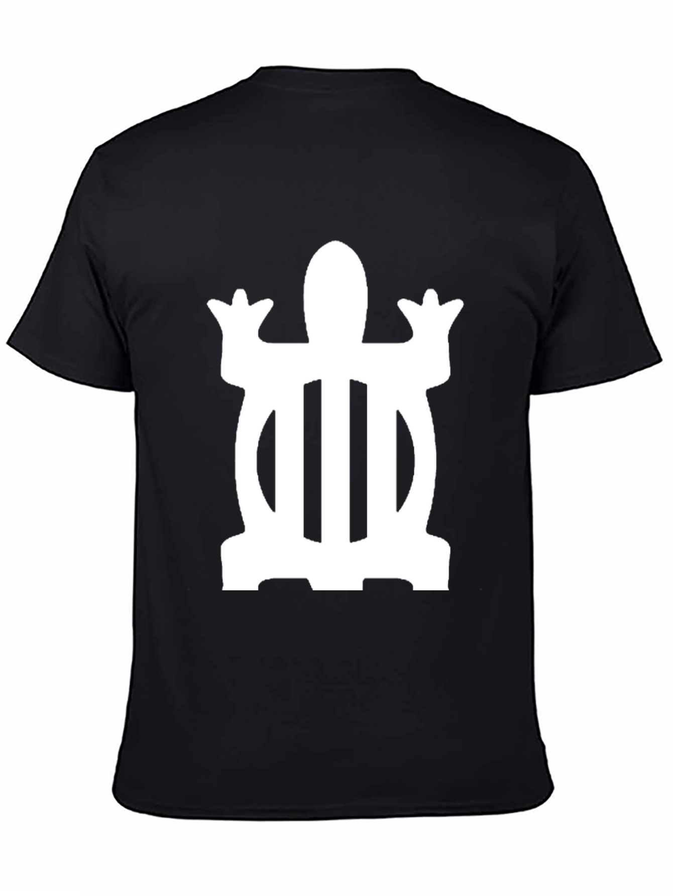 Camiseta Negra con Adinkra Dwennimmen