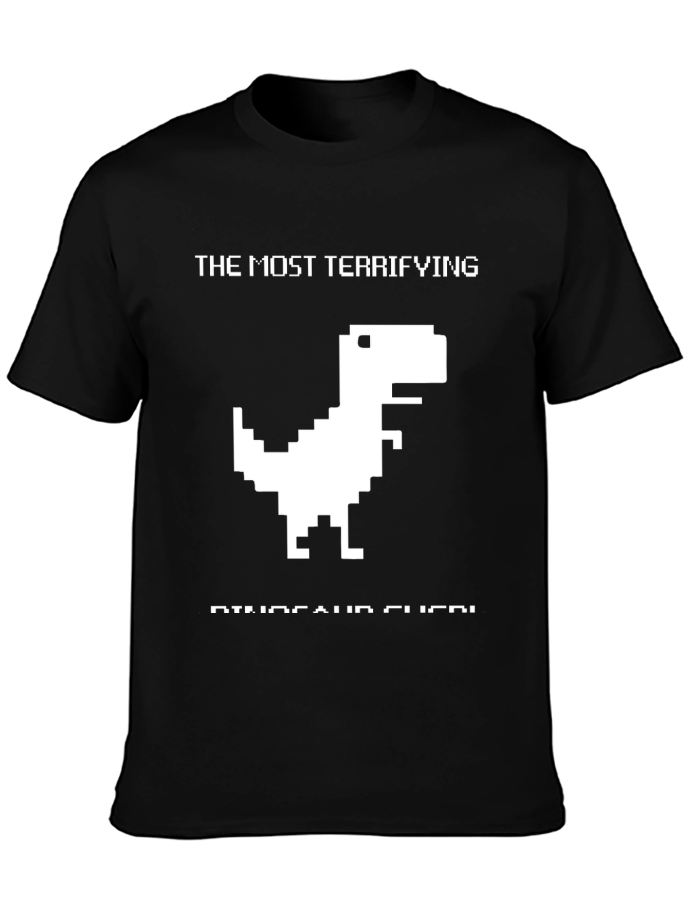 Camiseta Hombre Dinosaurio Pixelado Divertida y Original
