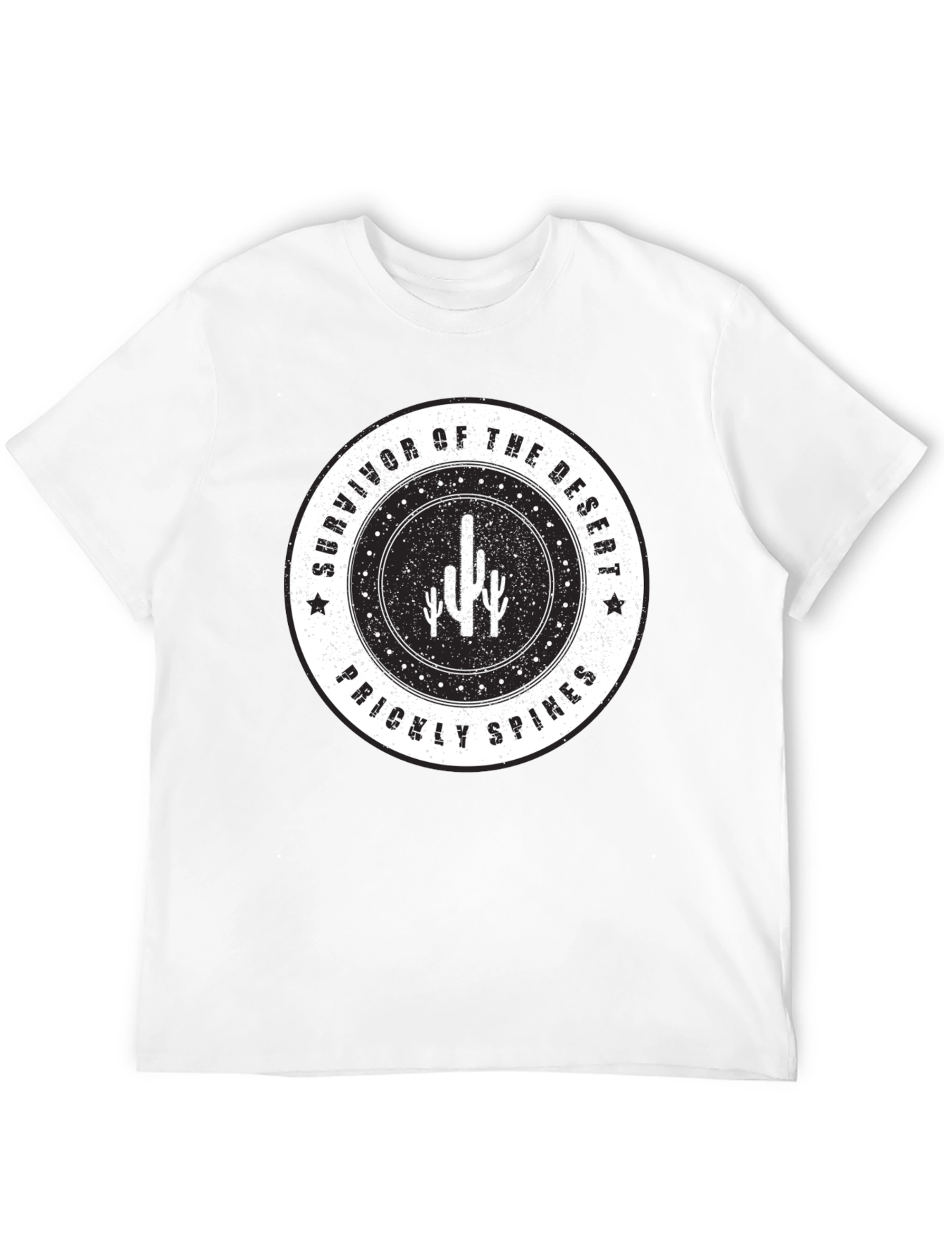 Camiseta Negra Survivor of the Desert para Hombre