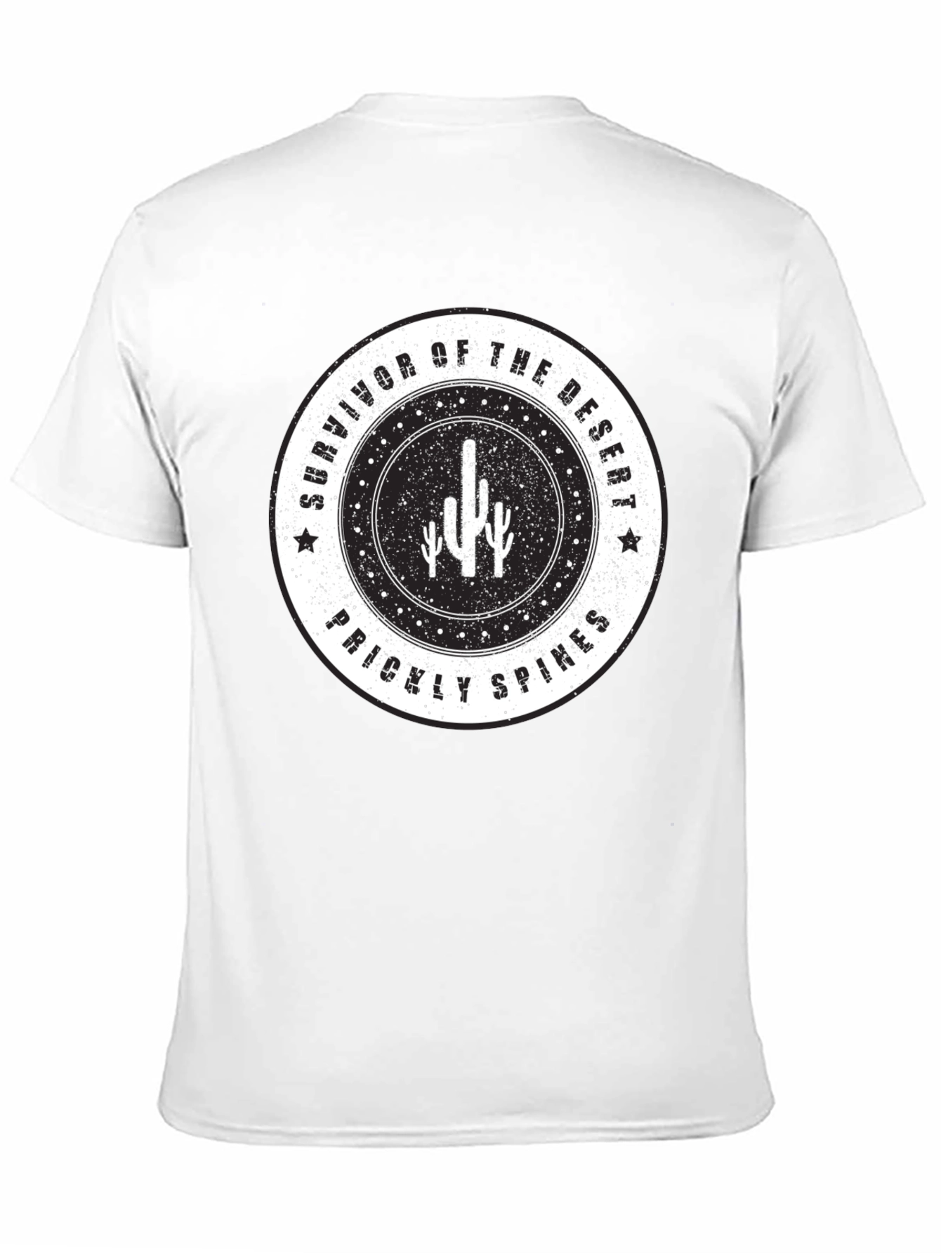 Camiseta Negra Survivor of the Desert para Hombre