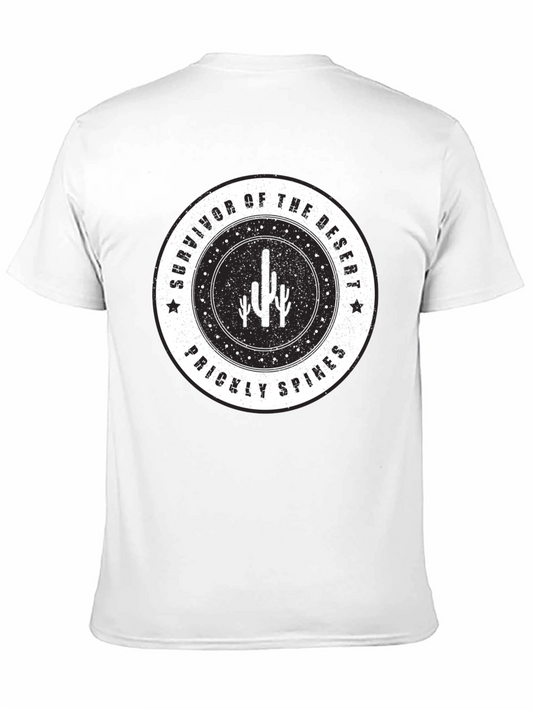 Camiseta Negra Survivor of the Desert para Hombre
