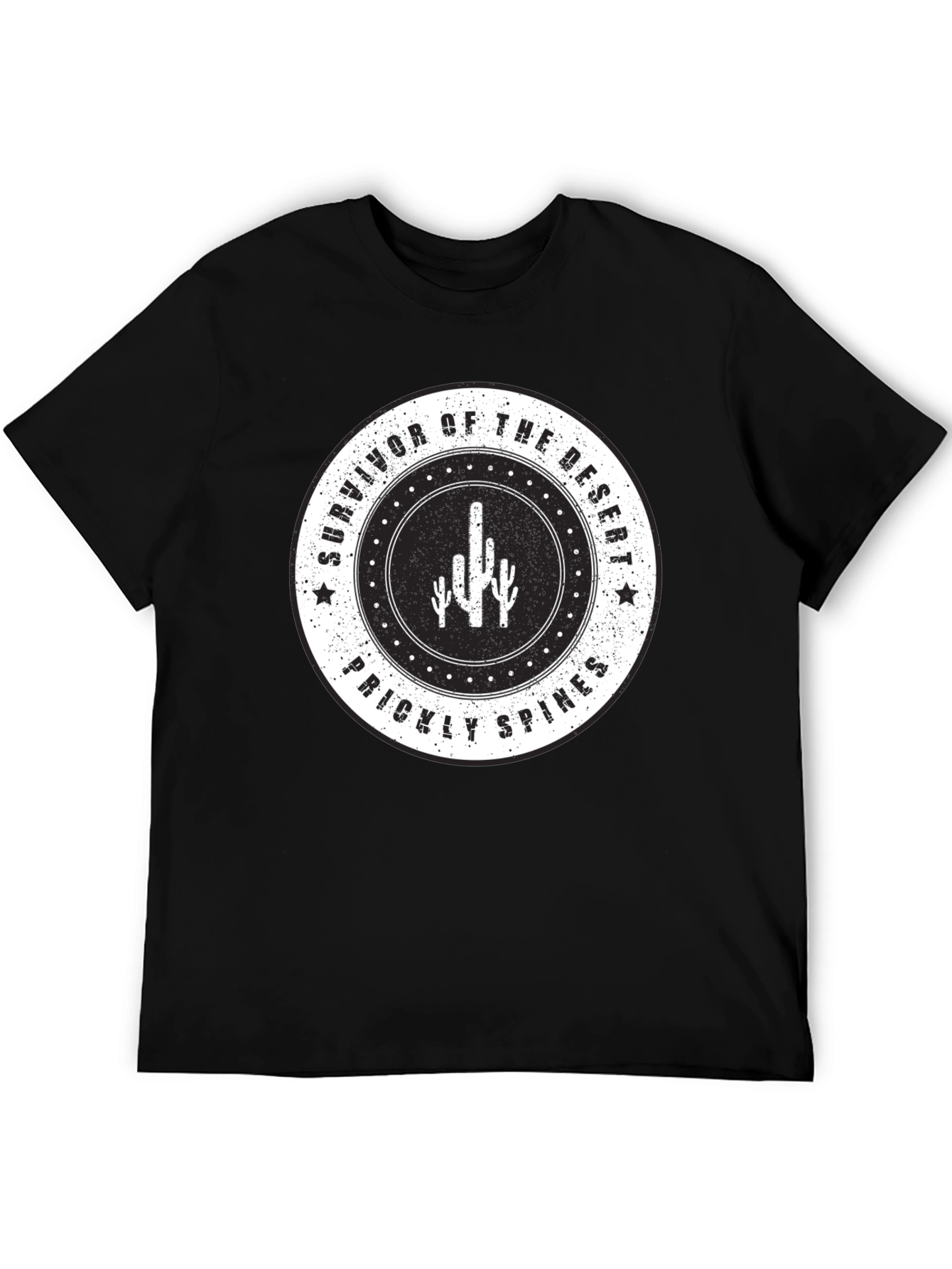 Camiseta Negra Survivor of the Desert para Hombre