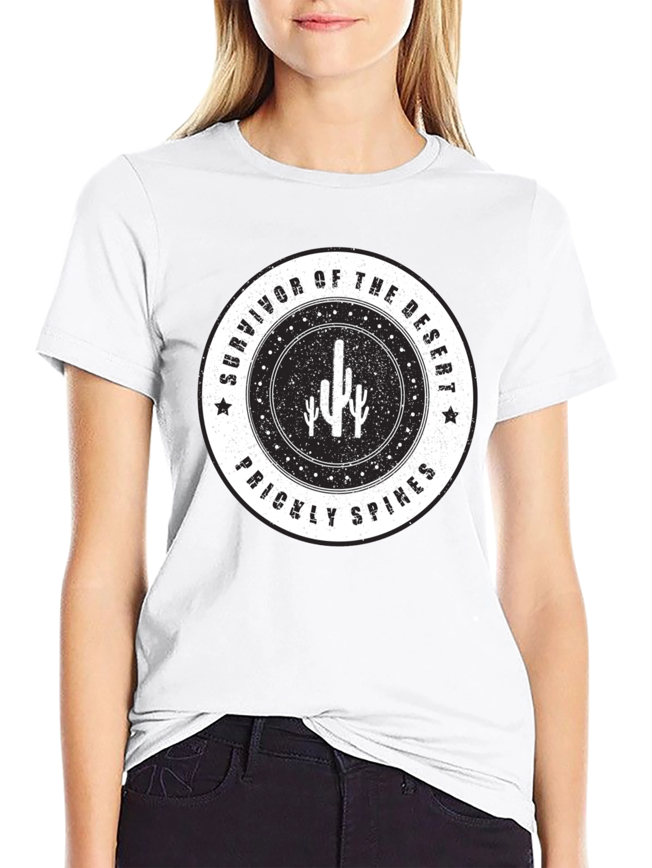Camiseta Negra Survivor of the Desert para Hombre