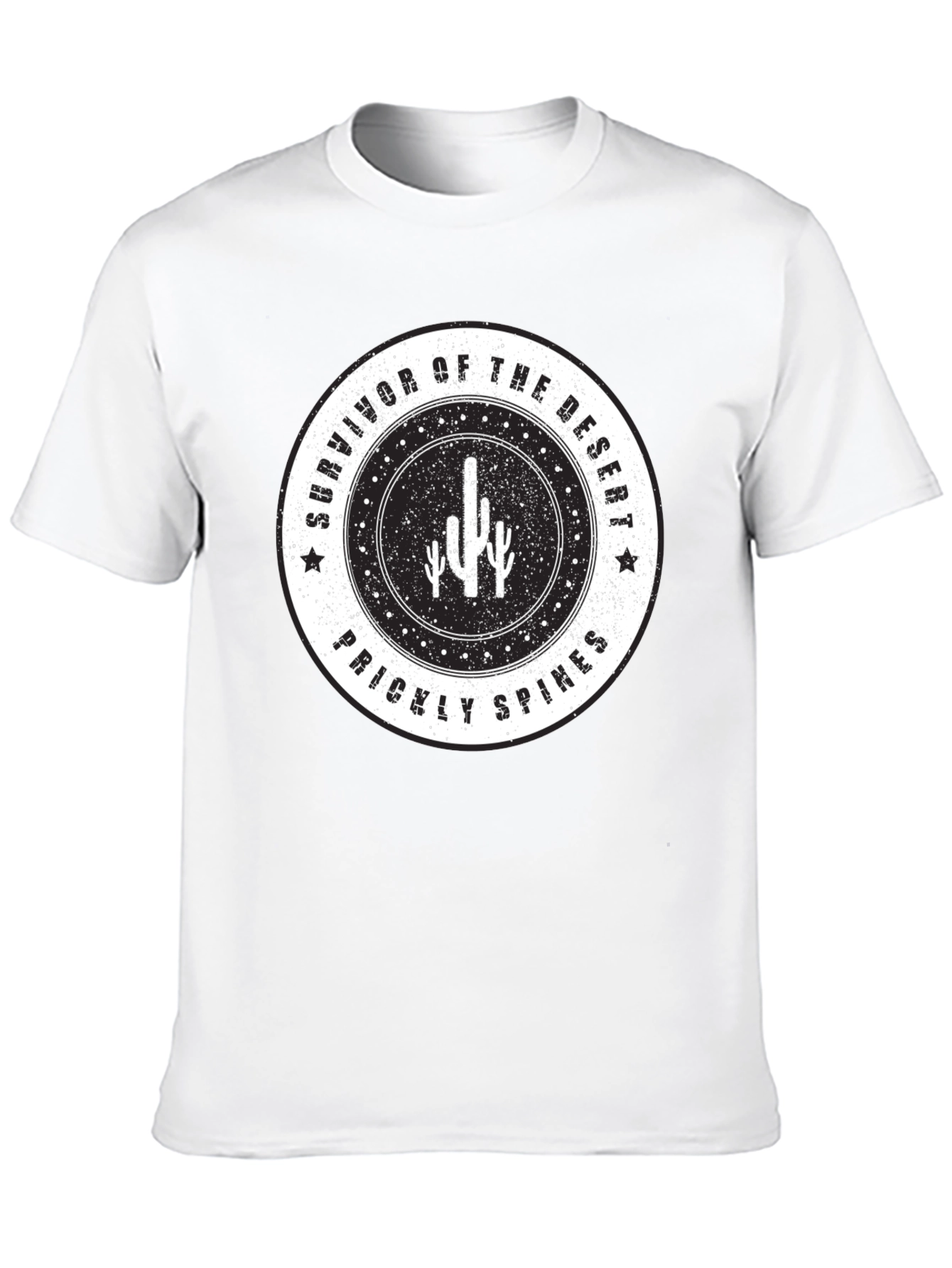 Camiseta Negra Survivor of the Desert para Hombre