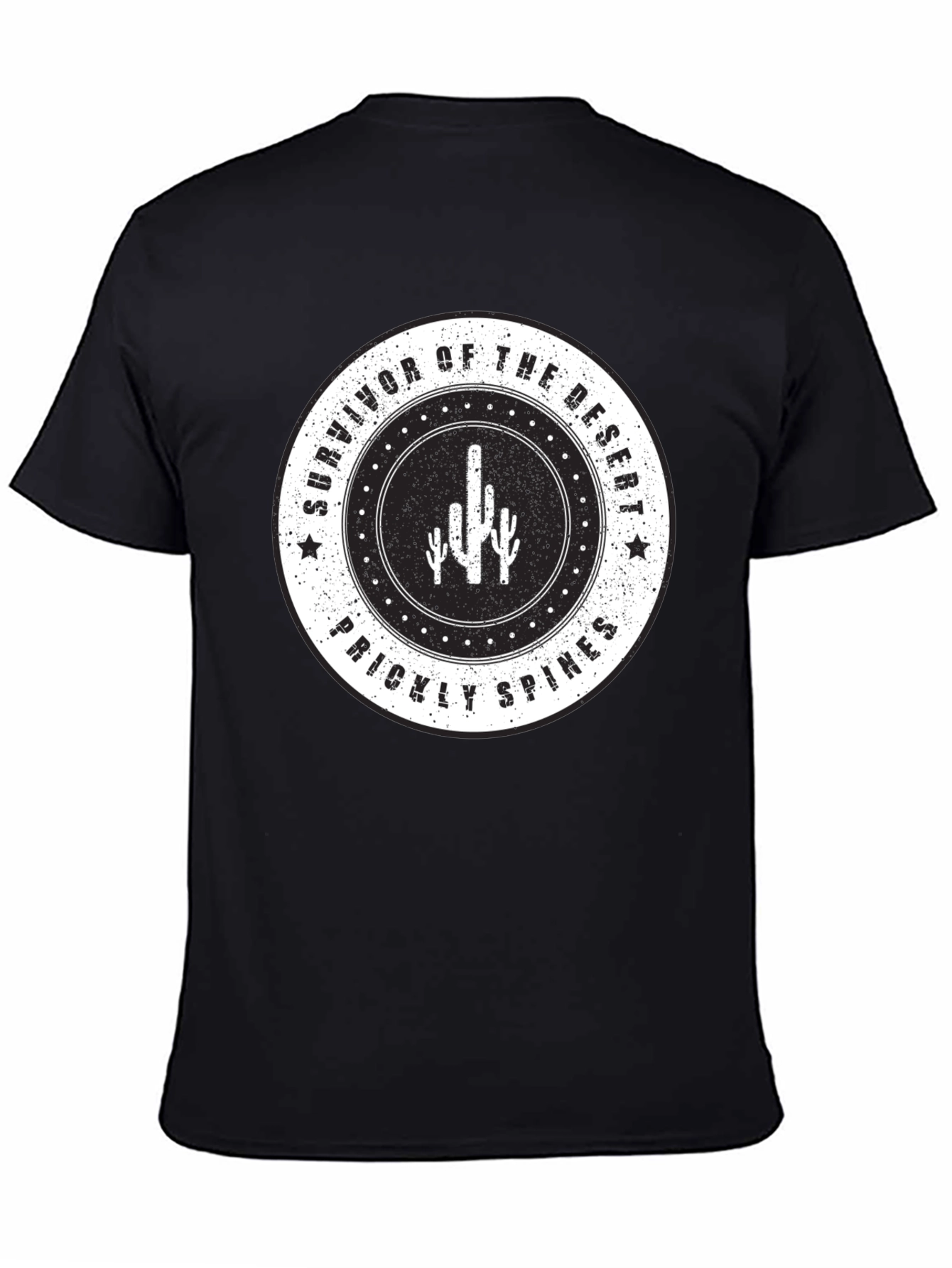 Camiseta Negra Survivor of the Desert para Hombre