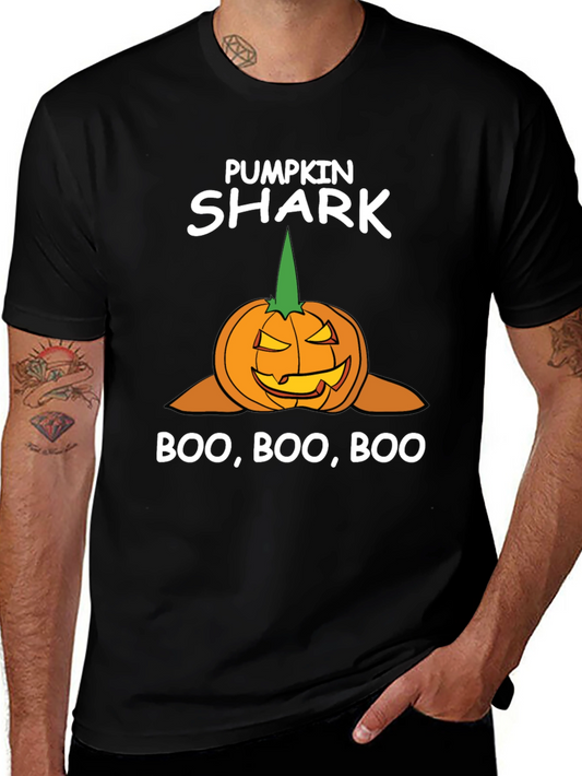 Camiseta Halloween Tiburón Calabaza - Boo!