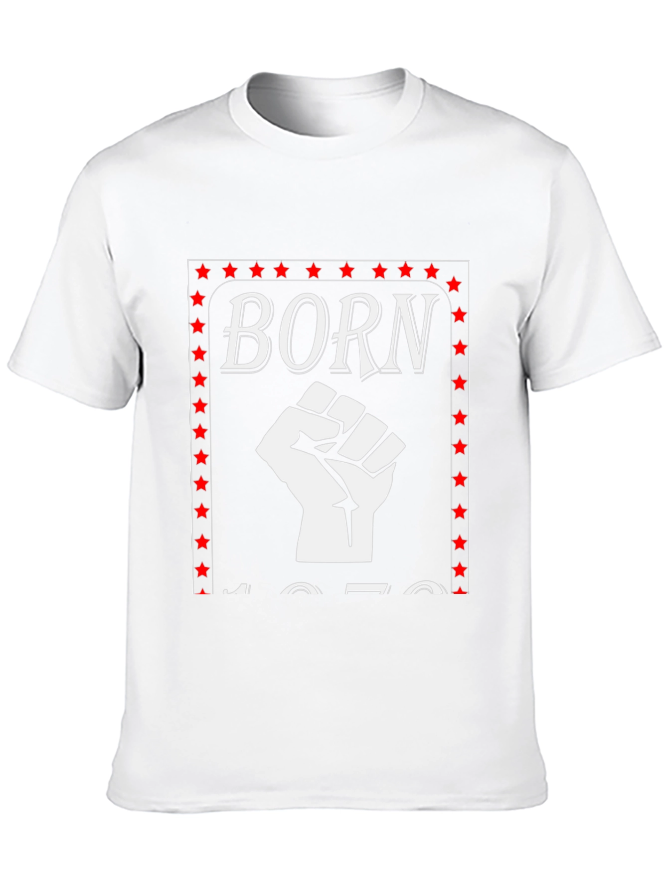 Camiseta Born Puño en Alto Retro