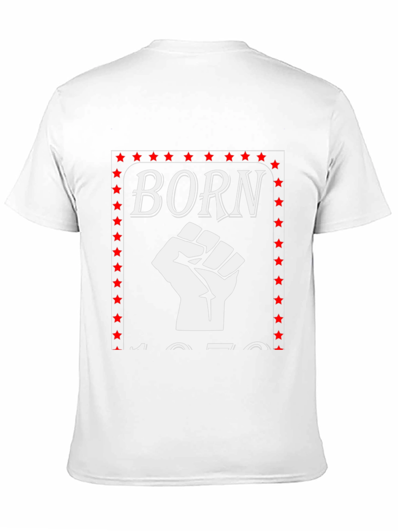 Camiseta Born Puño en Alto Retro