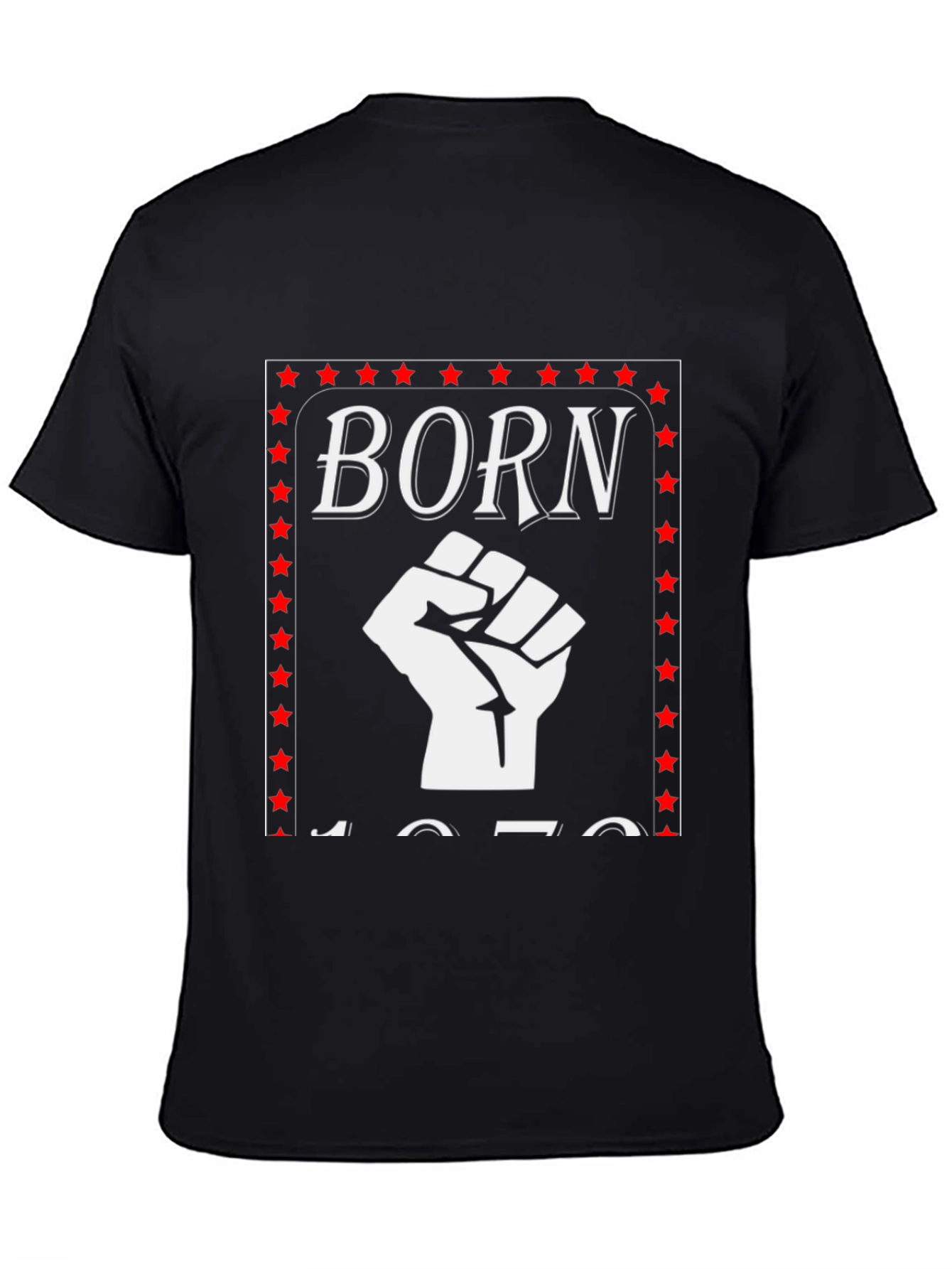 Camiseta Born Puño en Alto Retro