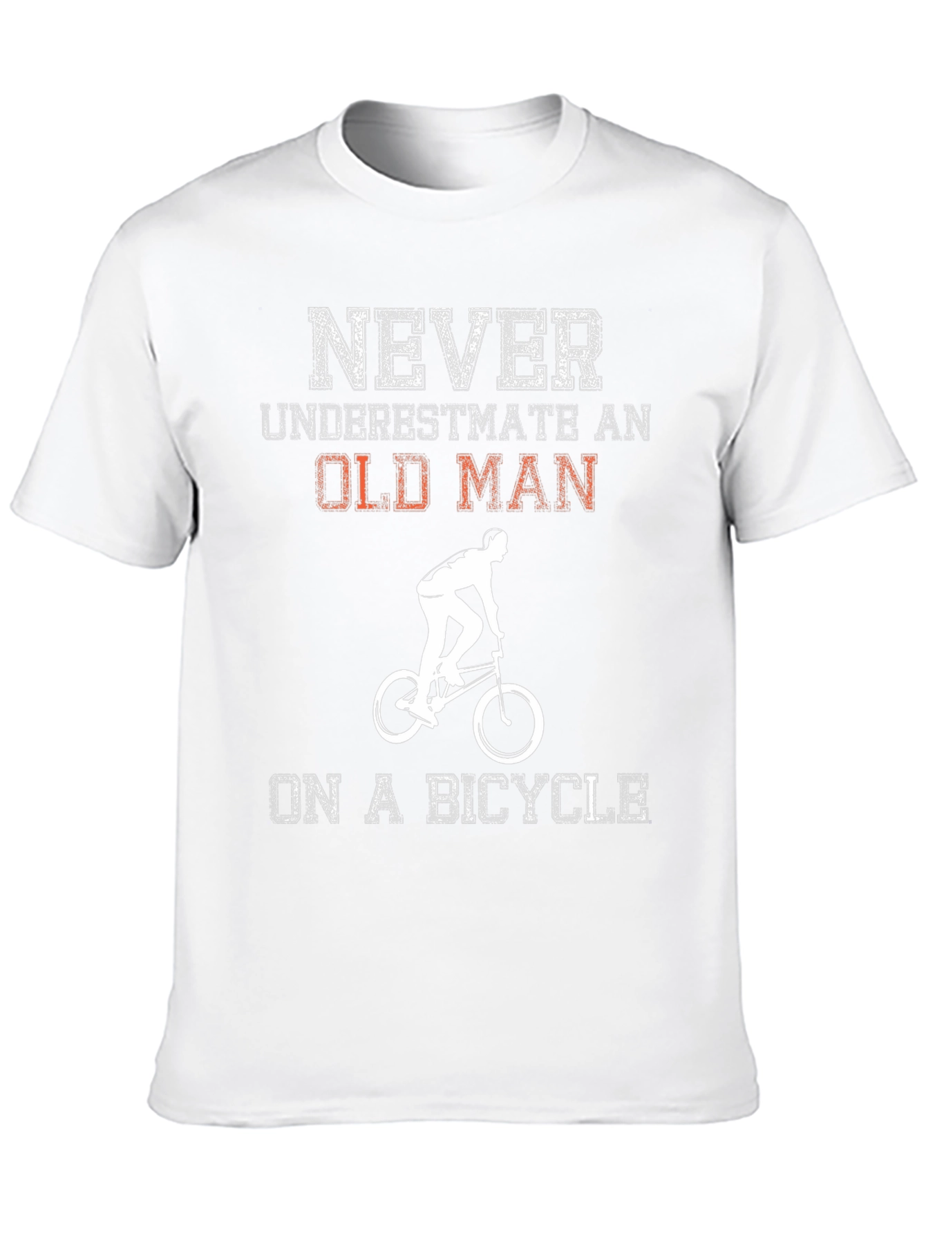 Camiseta Negra Nunca Subestimes a un Anciano en Bicicleta