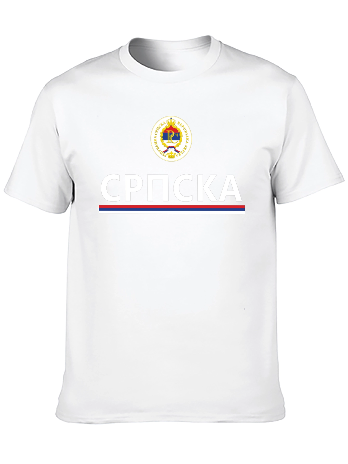 Camiseta Negra República Srpska - Diseño Patriótico