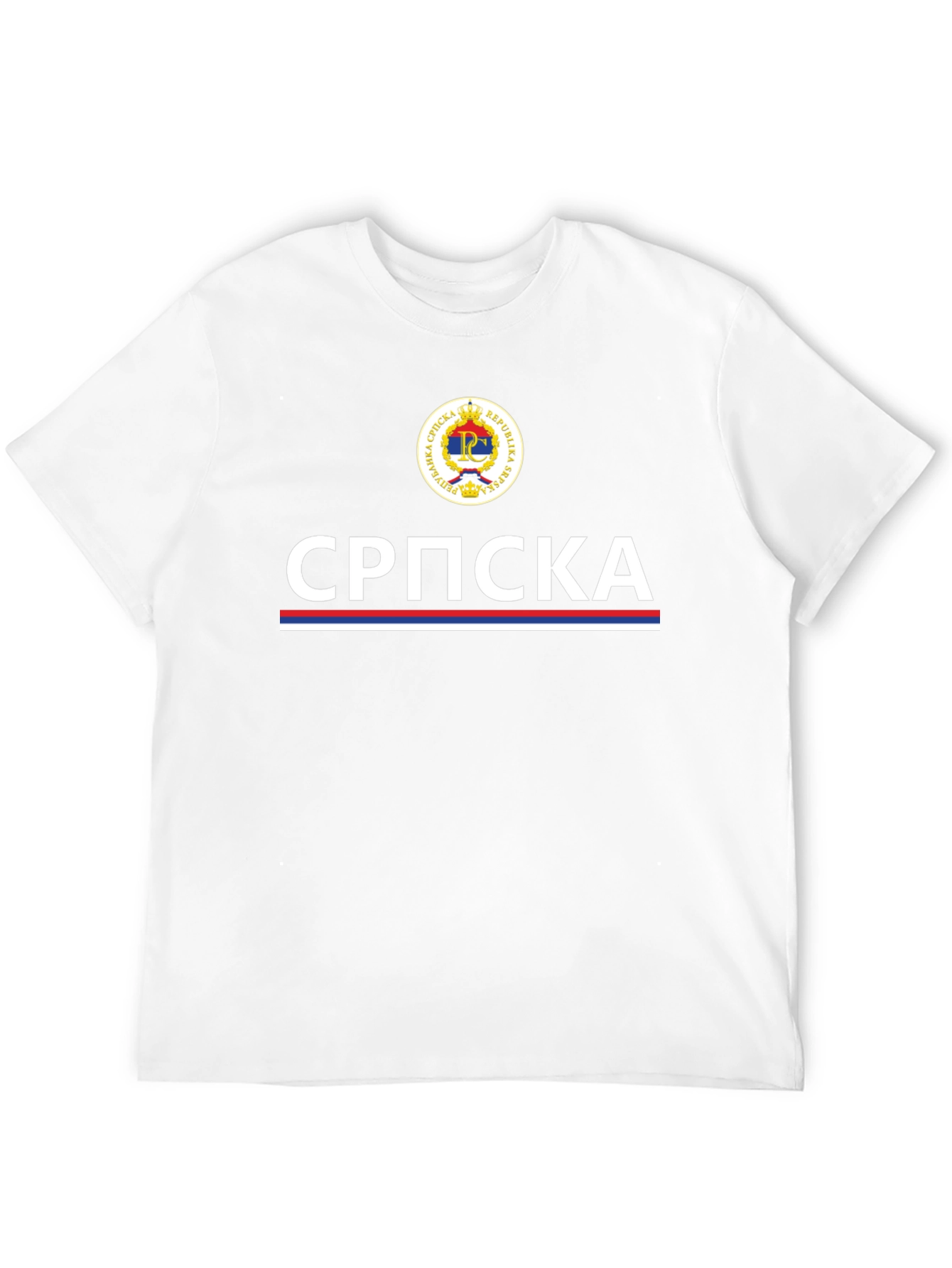 Camiseta Negra República Srpska - Diseño Patriótico