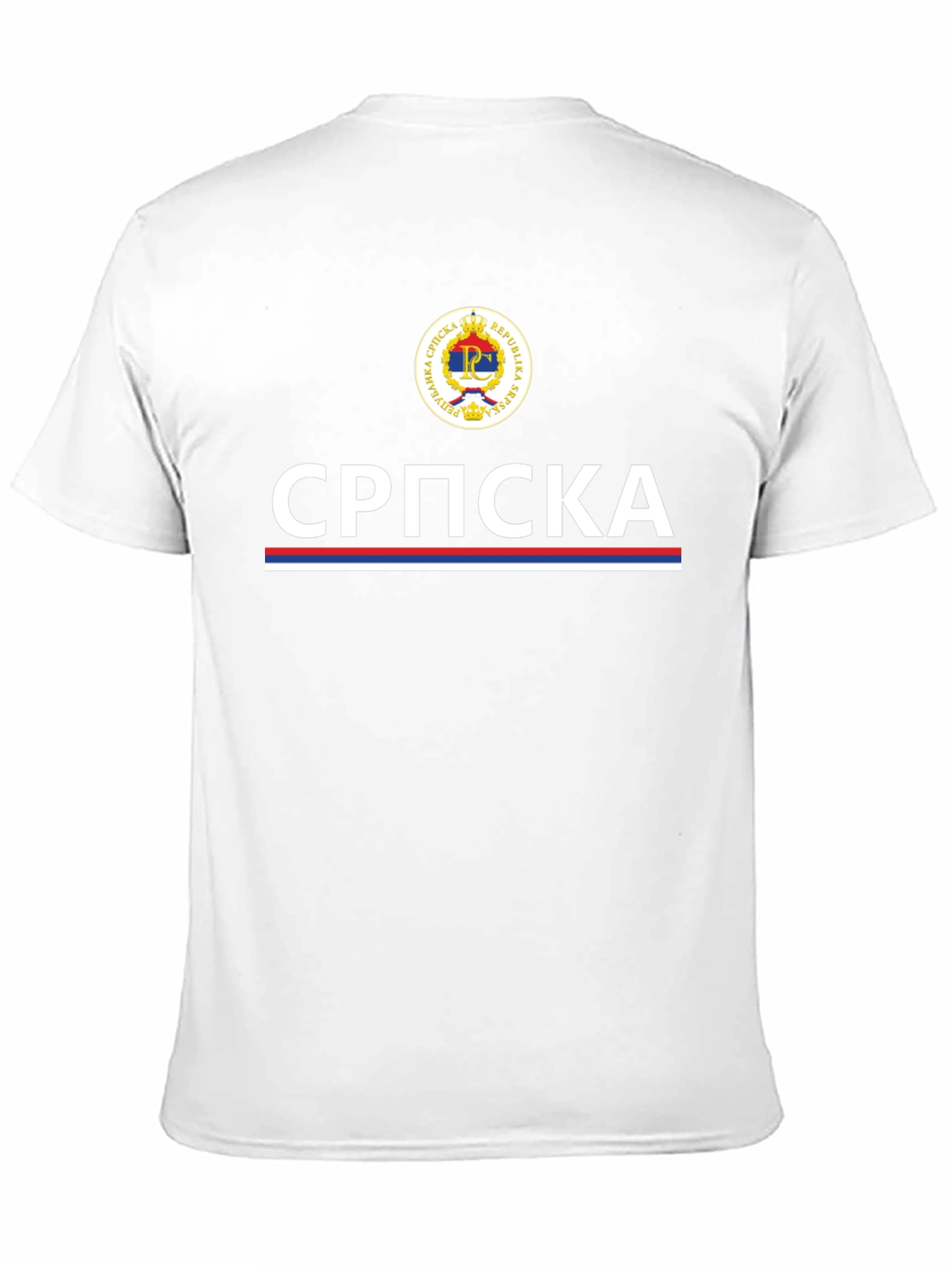 Camiseta Negra República Srpska - Diseño Patriótico