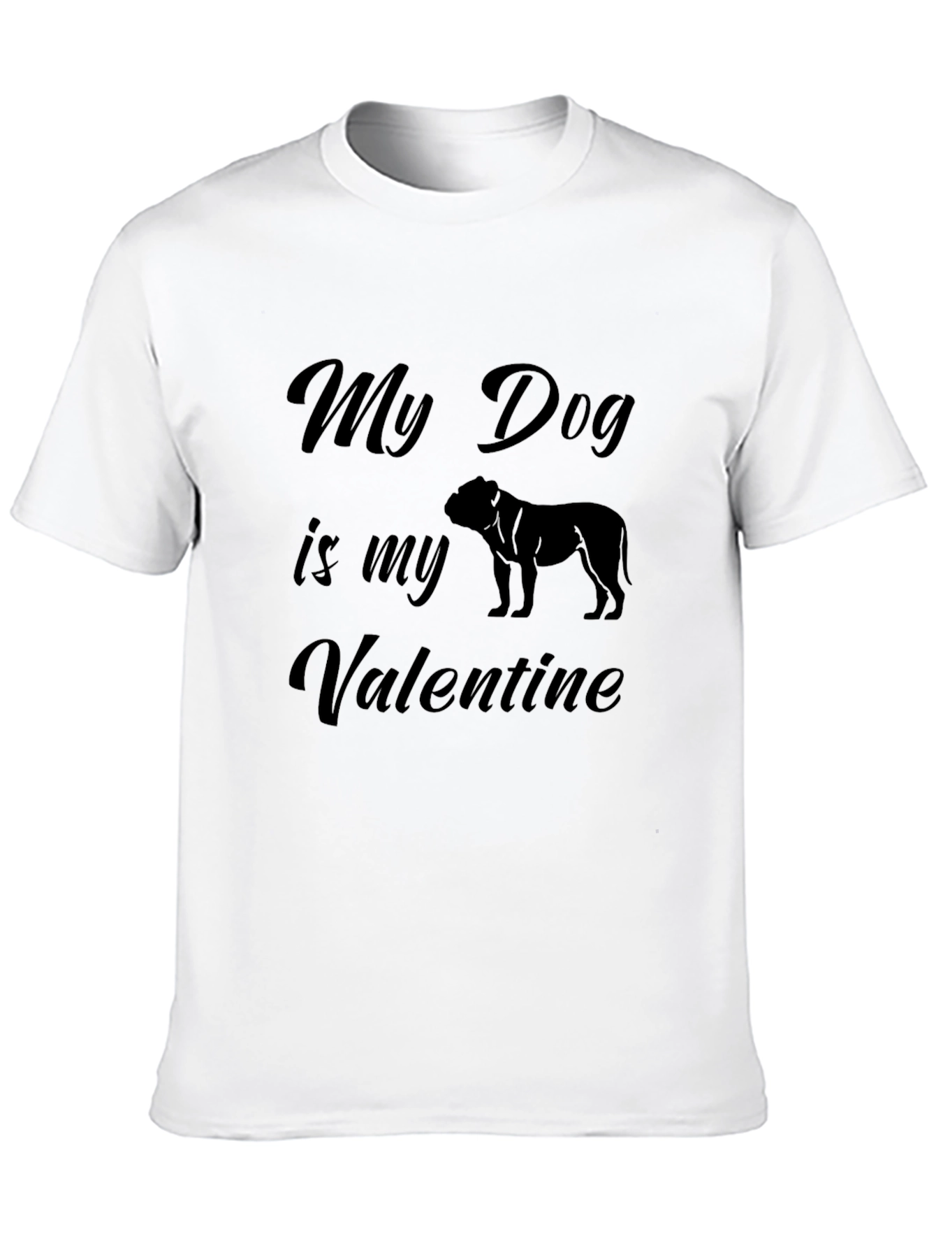 Camiseta Negra Mi Perro es mi Valentín