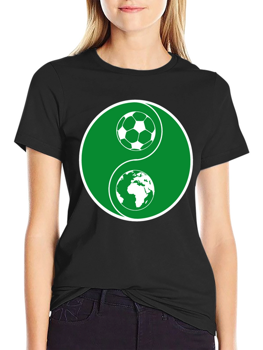 Camiseta Yin Yang Fútbol y Mundo - Diseño Original