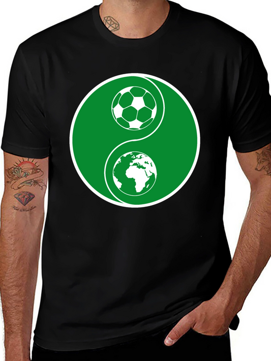 Camiseta Yin Yang Fútbol y Mundo - Diseño Original