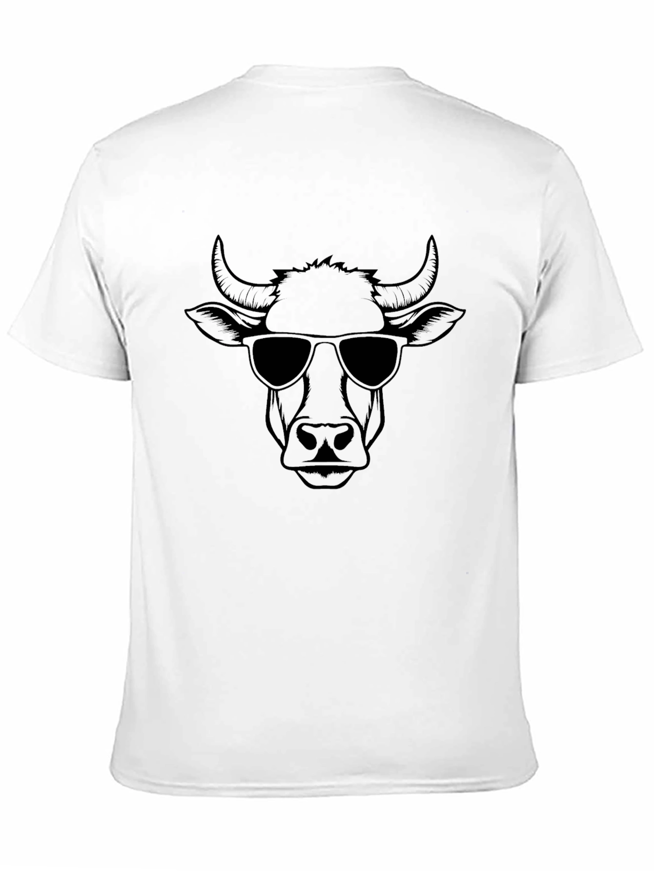 Camiseta Negra con Diseño de Toro Cool