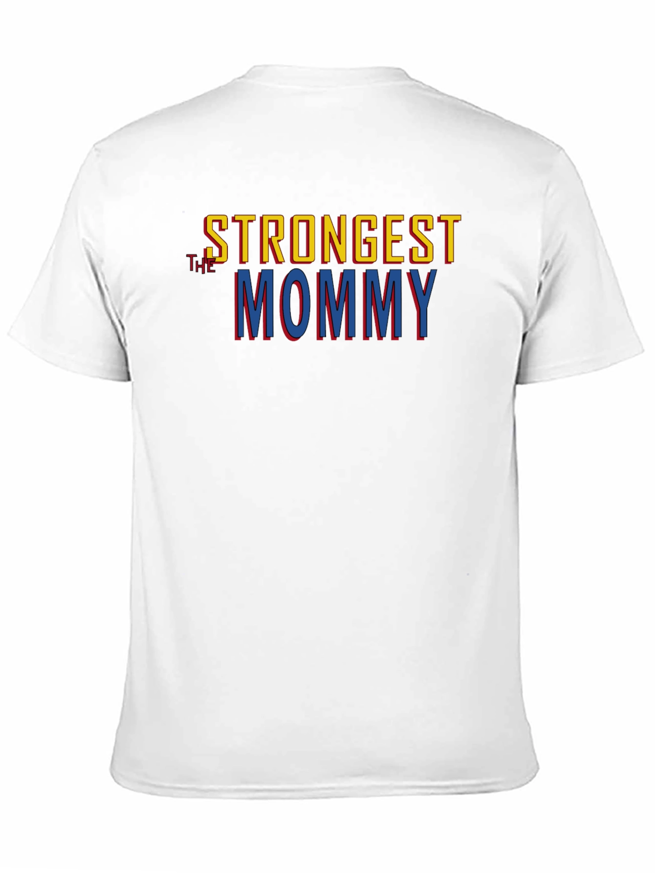 Camiseta Negra Strongest Mommy para Hombre