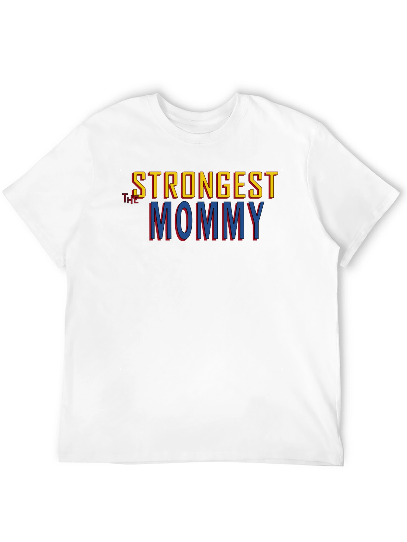 Camiseta Negra Strongest Mommy para Hombre