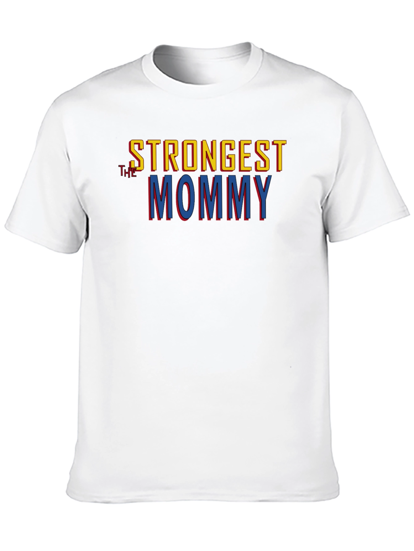 Camiseta Negra Strongest Mommy para Hombre