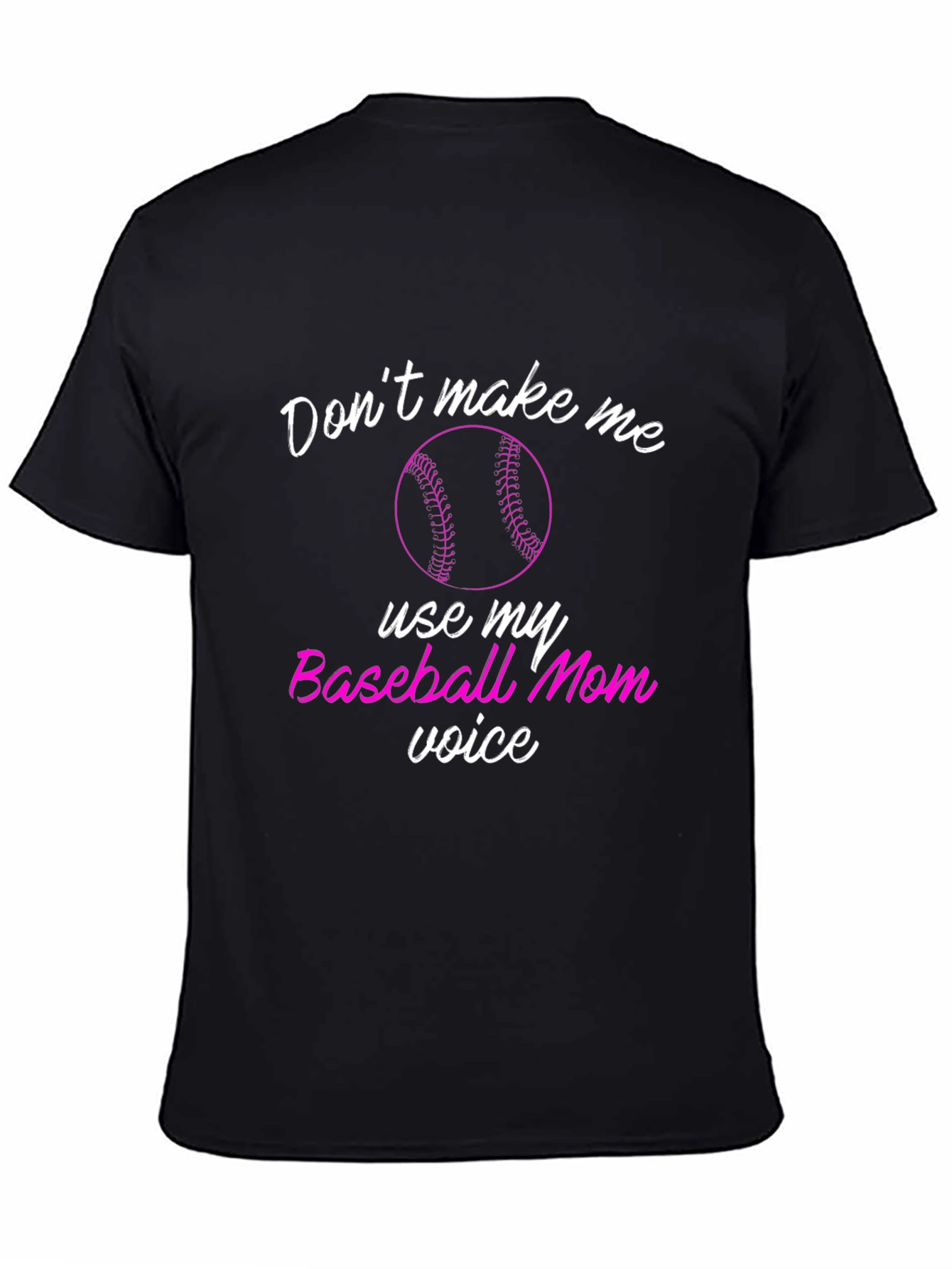 Camiseta Negra Baseball Mom