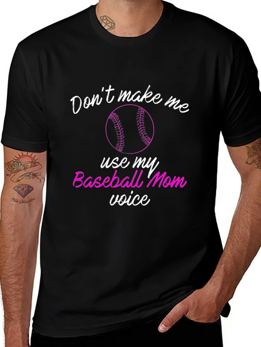 Camiseta Negra Baseball Mom
