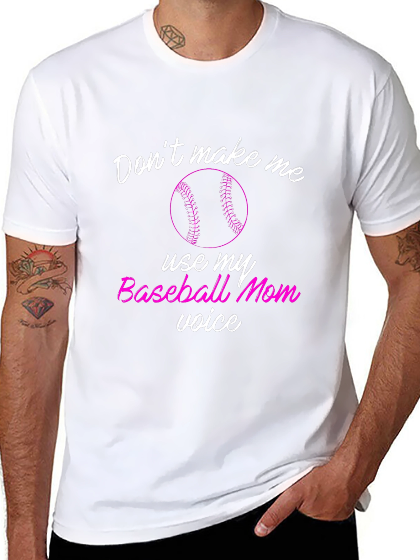 Camiseta Negra Baseball Mom