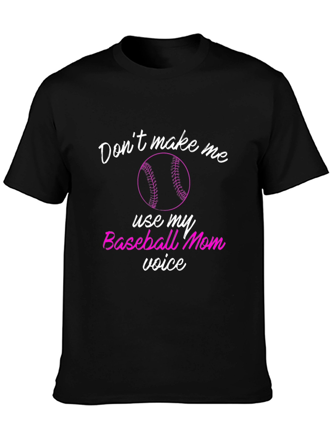 Camiseta Negra Baseball Mom