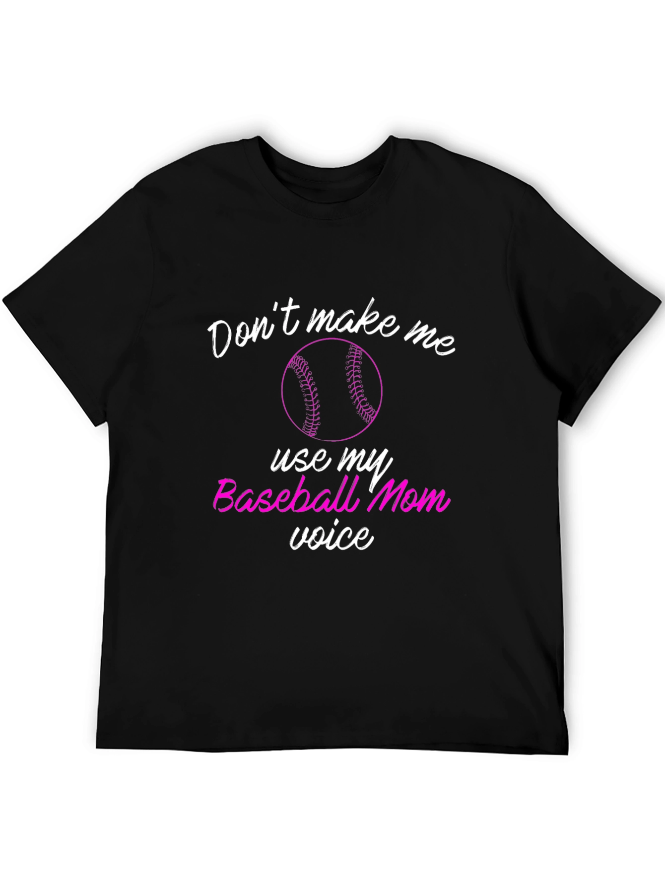Camiseta Negra Baseball Mom