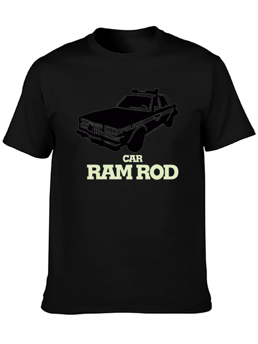 Camiseta Negra Ram Rod Car - Estilo Clásico