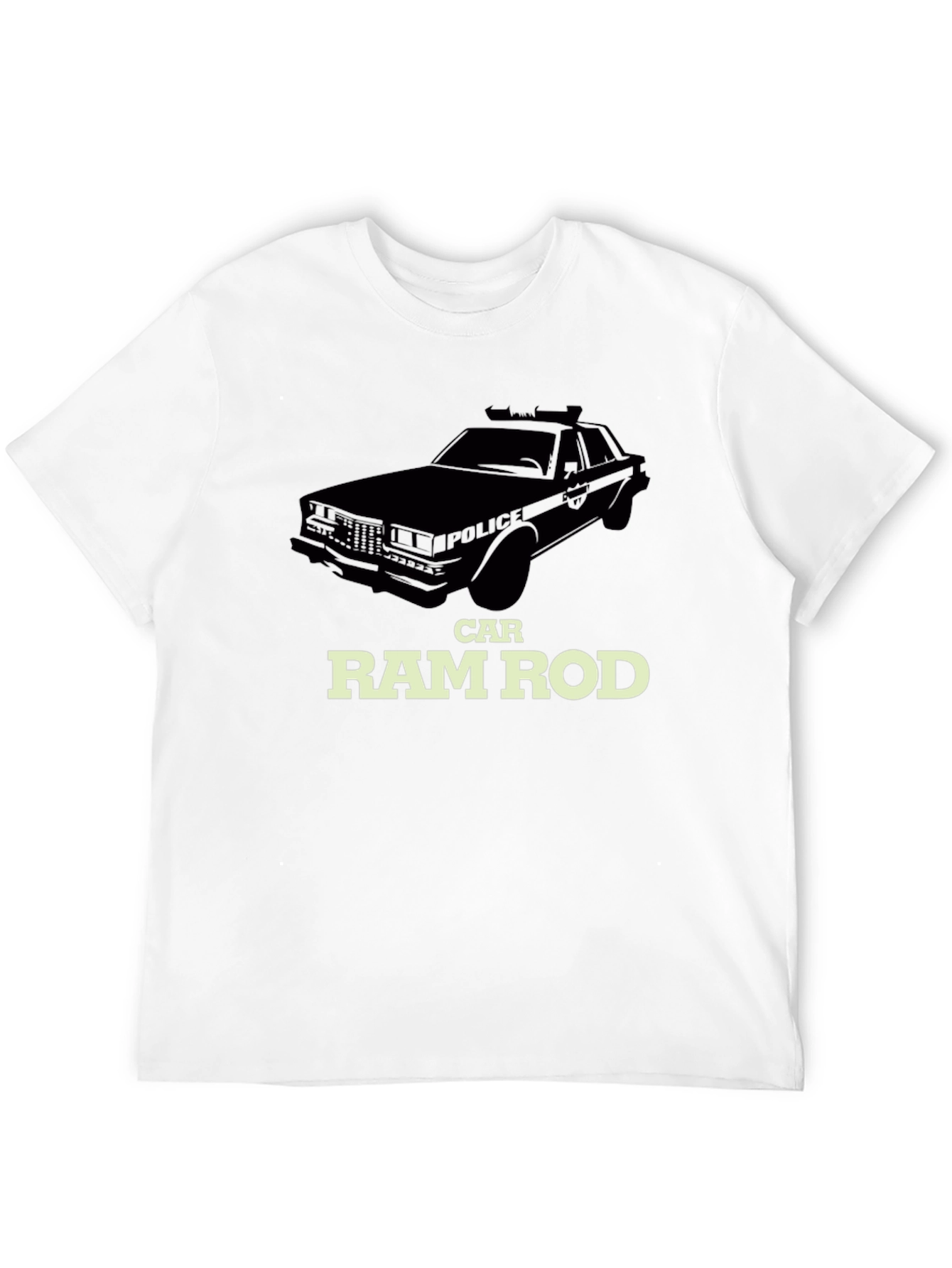 Camiseta Negra Ram Rod Car - Estilo Clásico