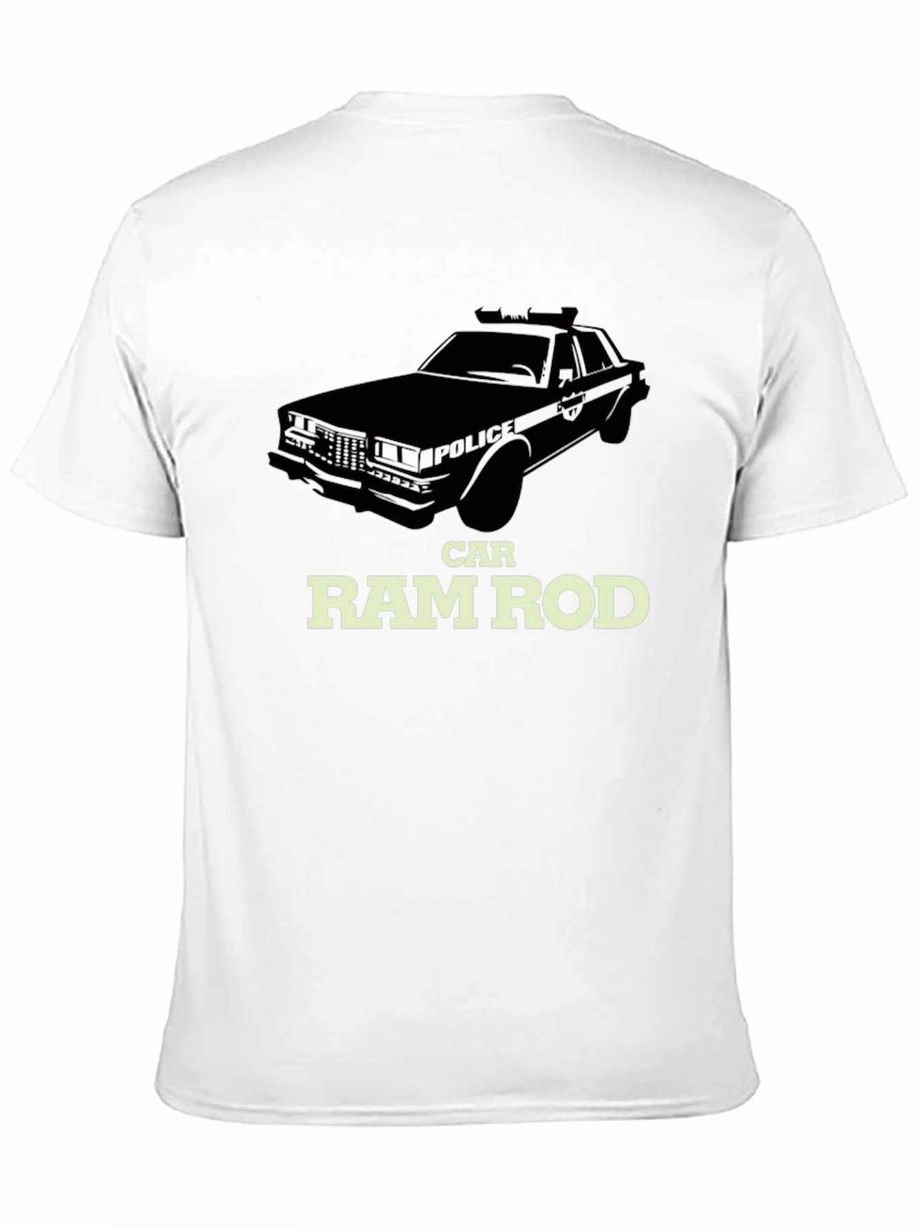 Camiseta Negra Ram Rod Car - Estilo Clásico