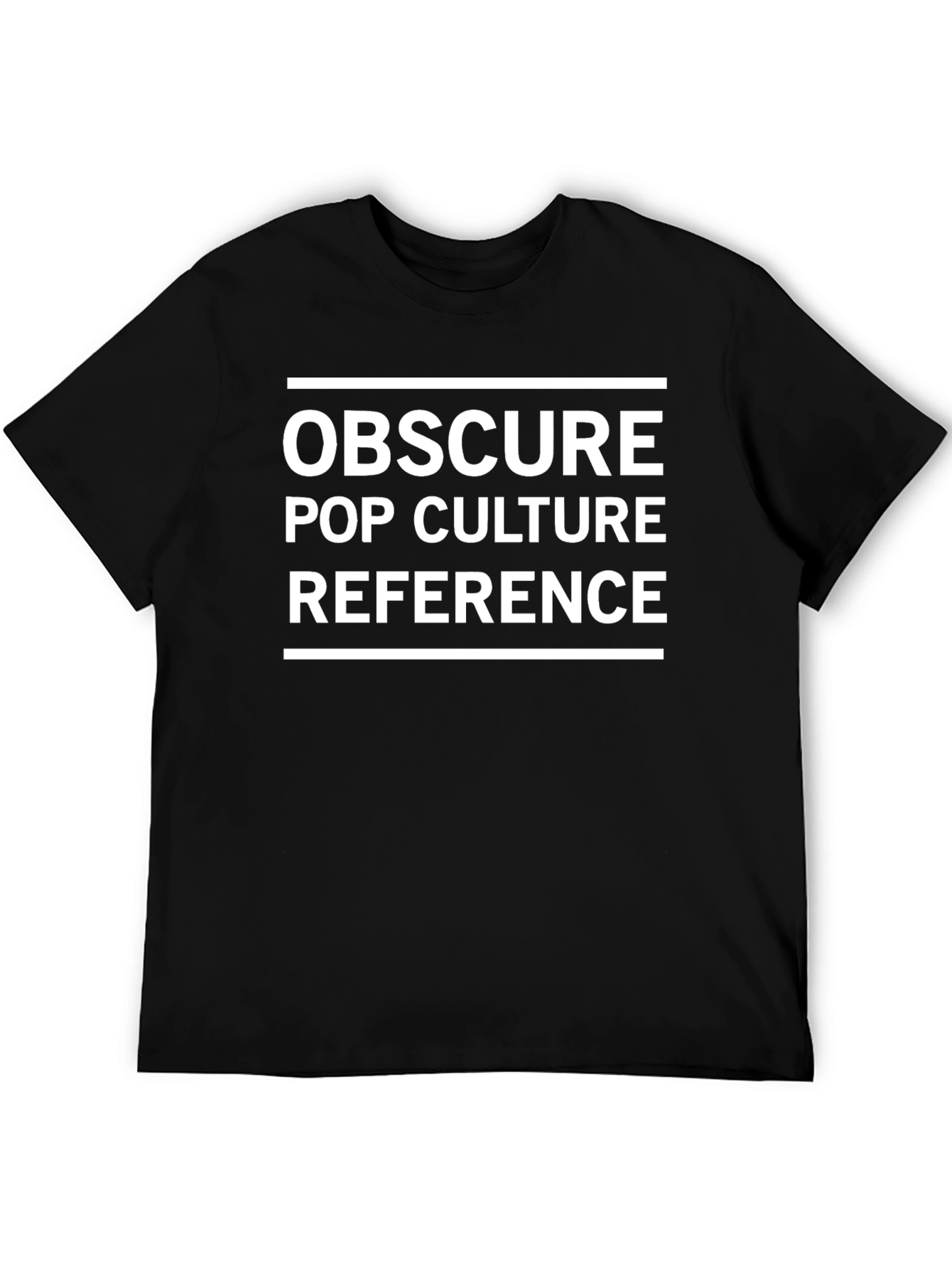 Camiseta Negra: Referencia a la Cultura Pop Obscura