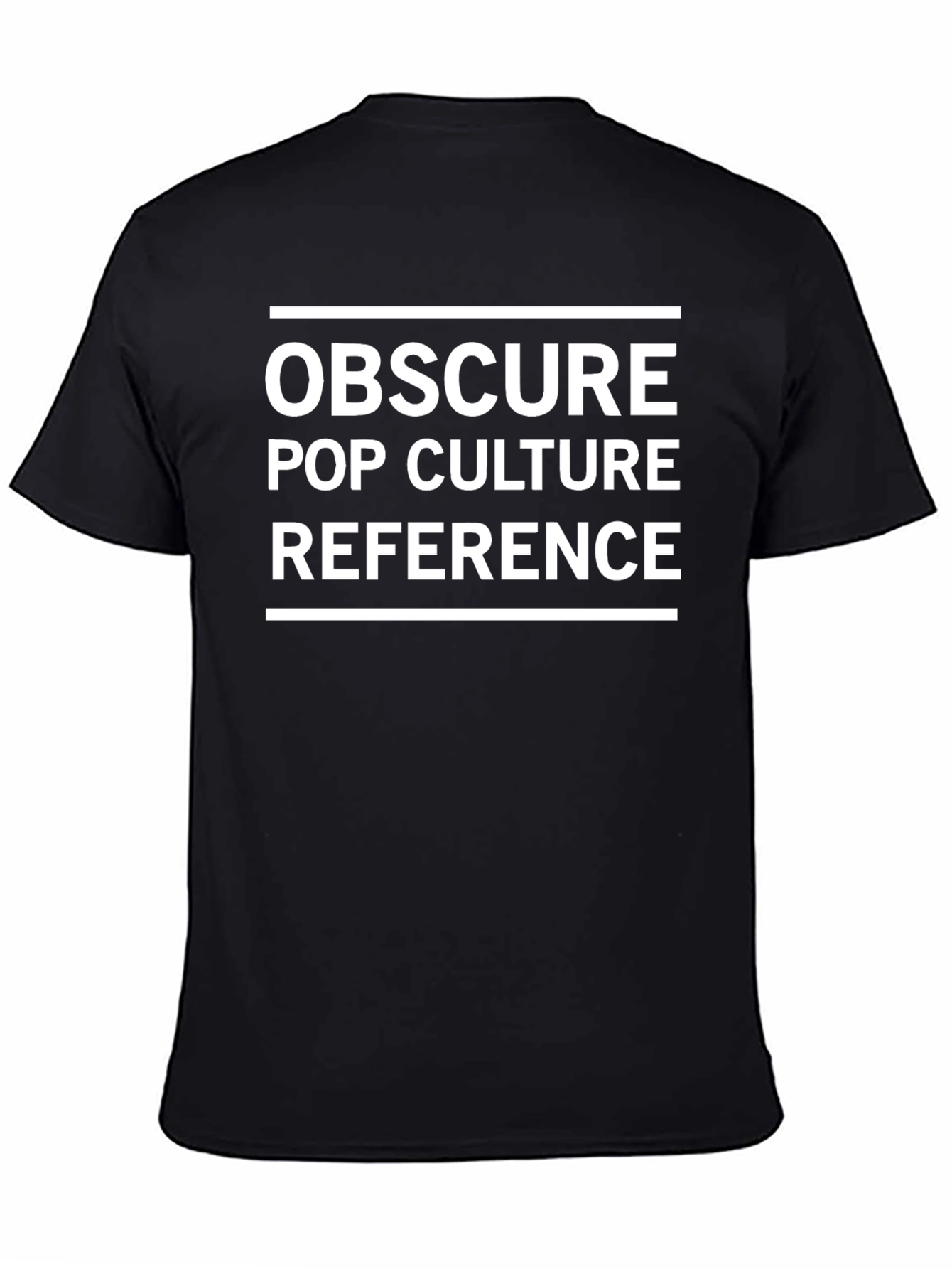 Camiseta Negra: Referencia a la Cultura Pop Obscura