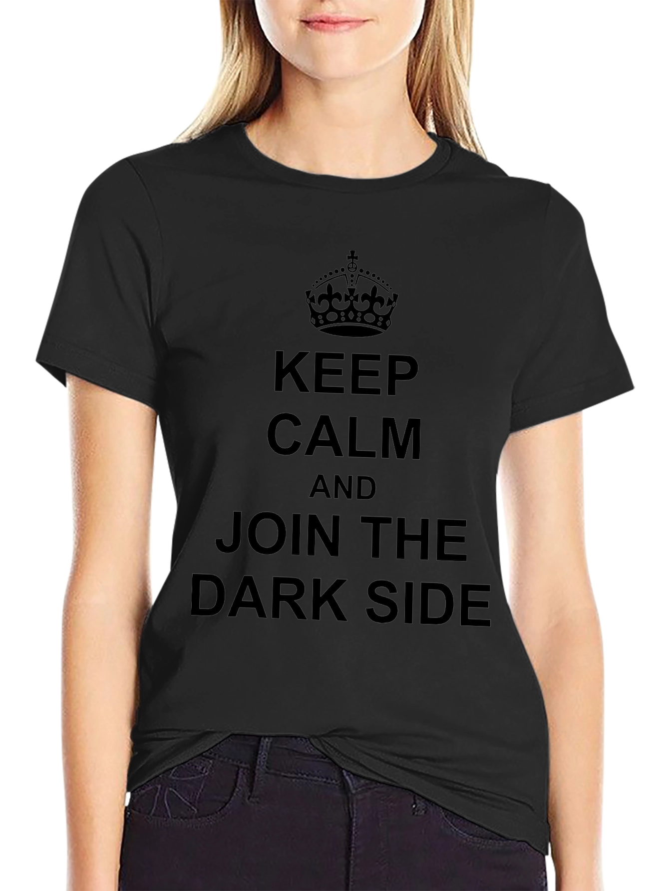 Camiseta Negra: Keep Calm & Join Dark Side