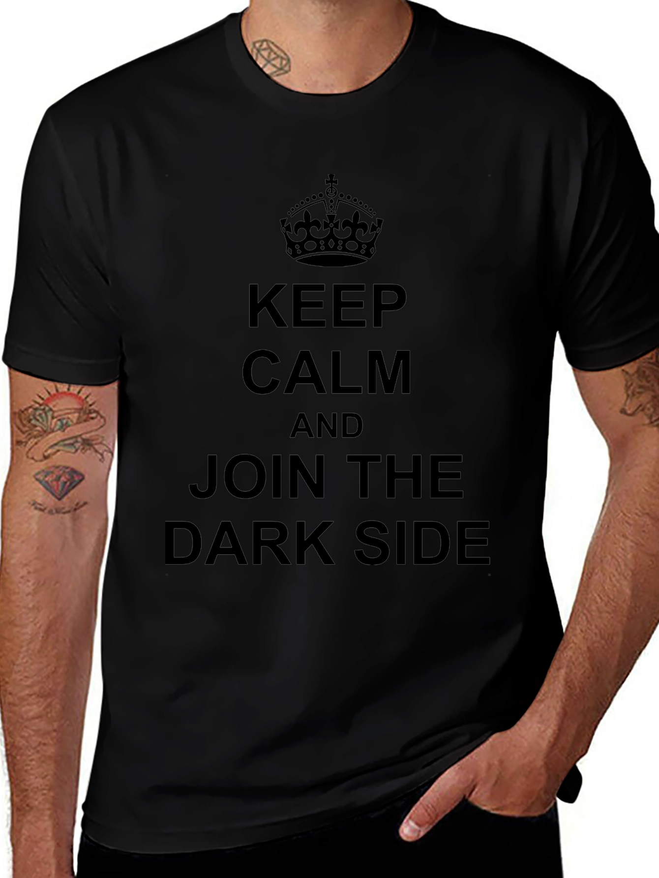 Camiseta Negra: Keep Calm & Join Dark Side