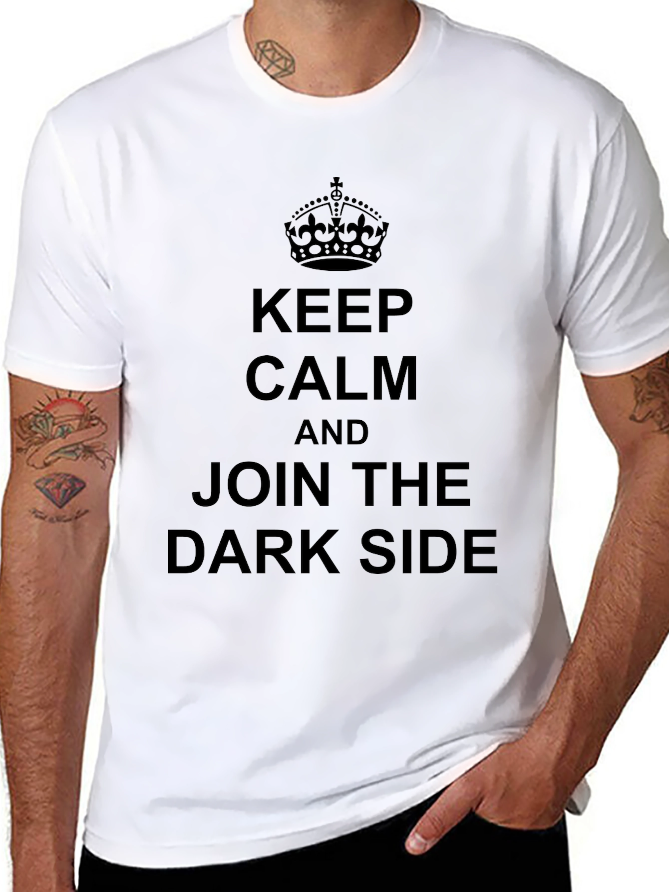 Camiseta Negra: Keep Calm & Join Dark Side