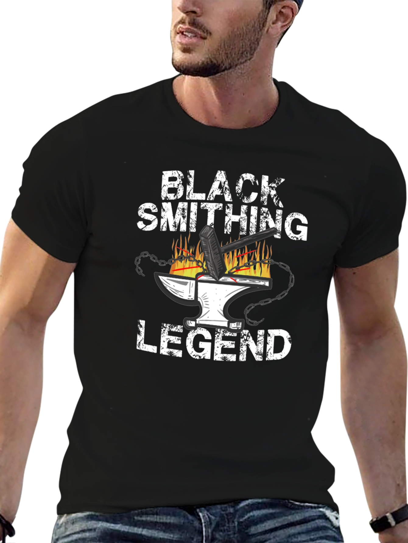 Camiseta Negra Herrero Leyenda