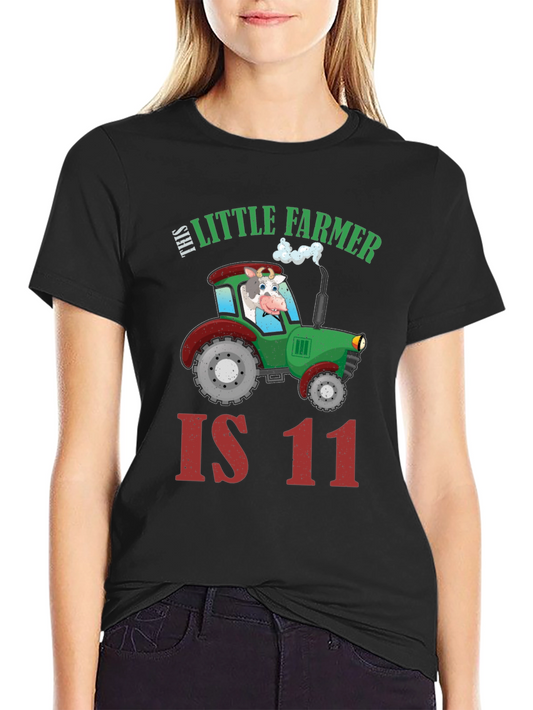 Camiseta Niño Granjero Tractor Cumpleaños 11