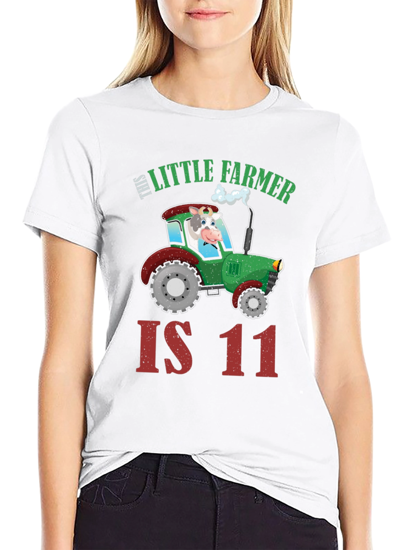 Camiseta Niño Granjero Tractor Cumpleaños 11