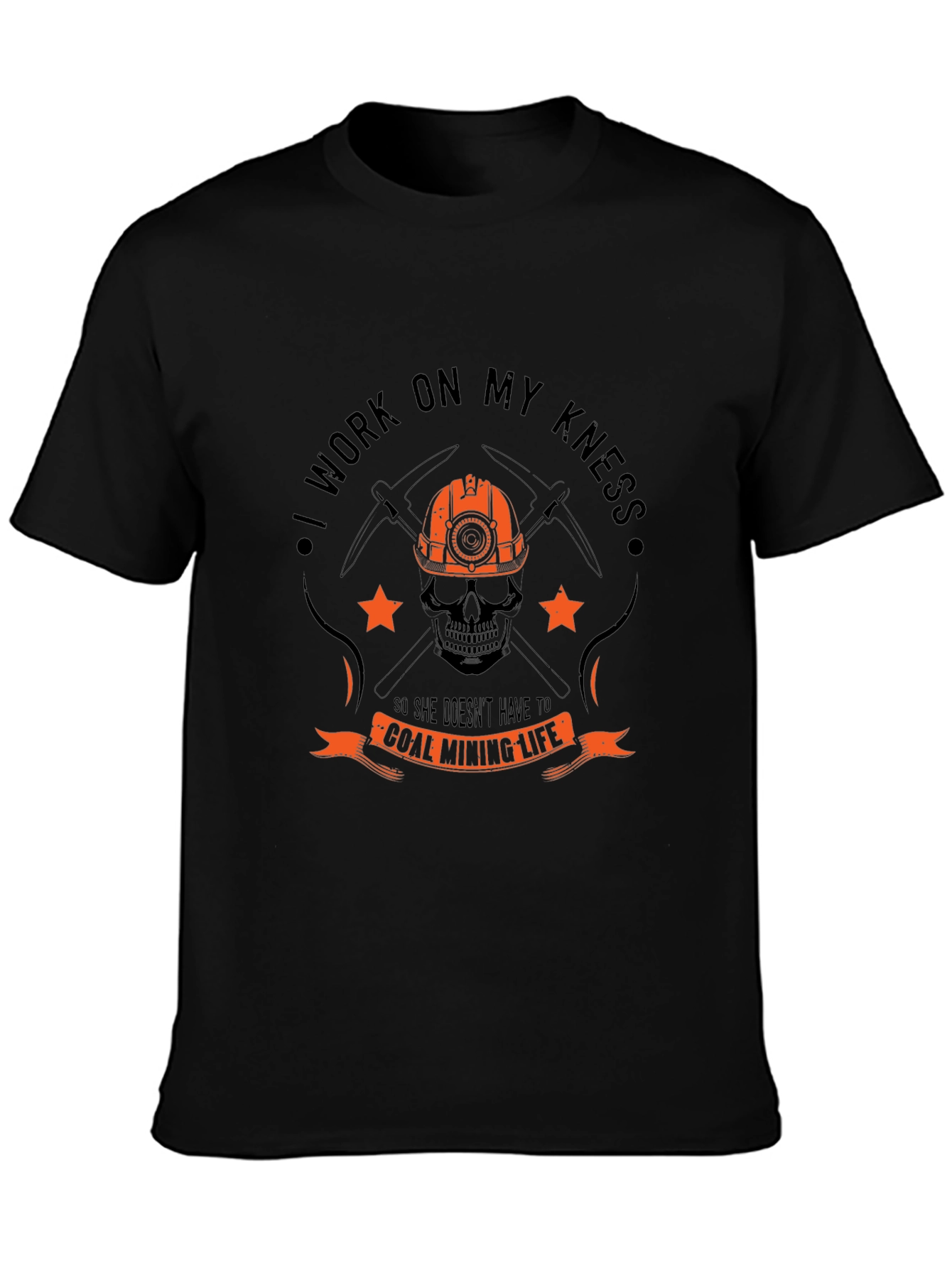 Camiseta Negra Coal Mining Life