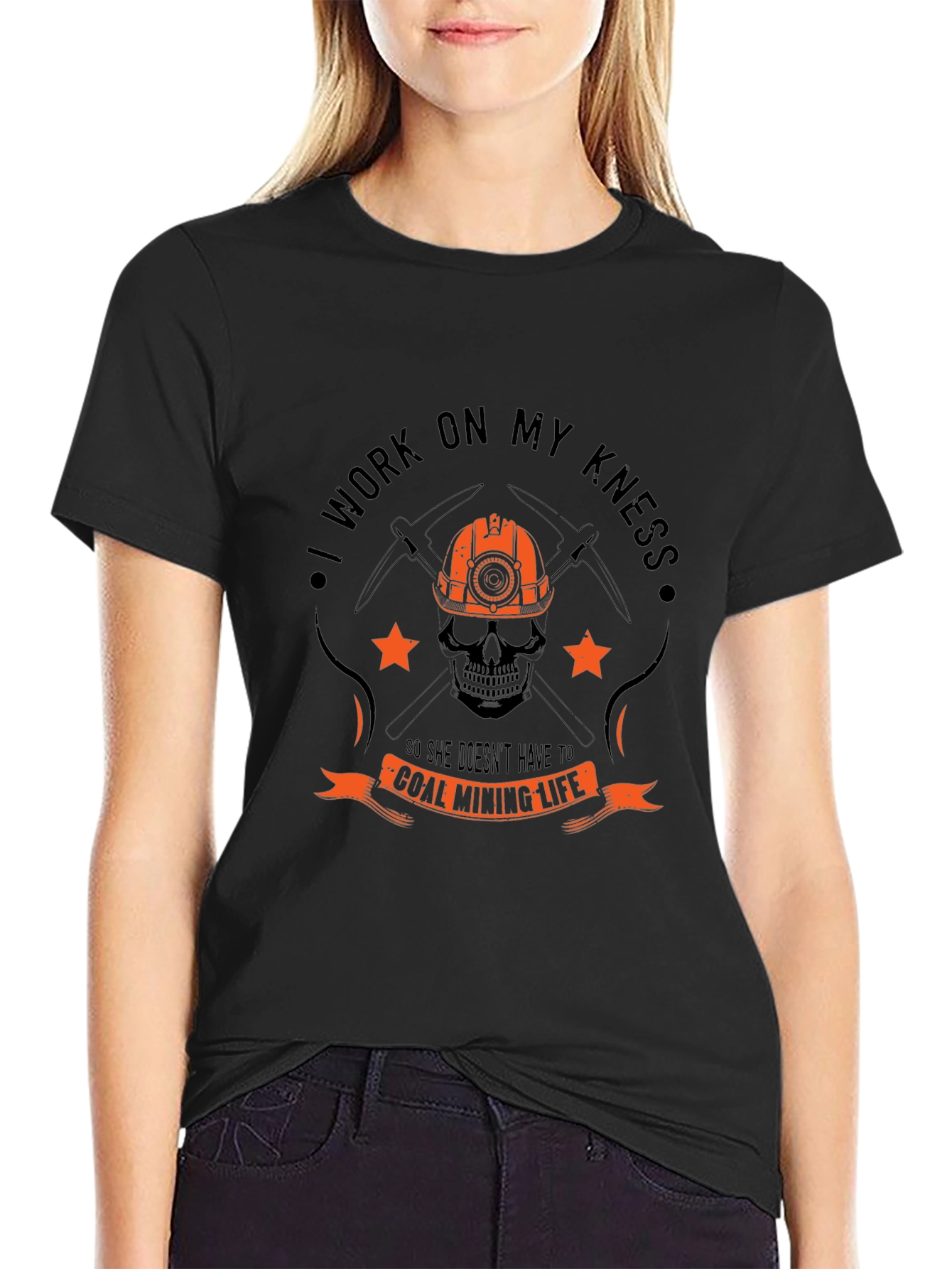 Camiseta Negra Coal Mining Life